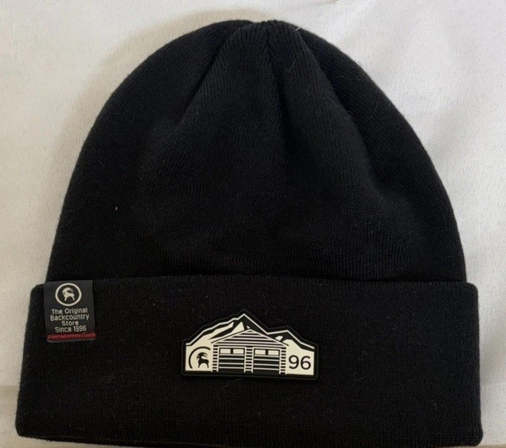 NEW Back Country Beanie Toque Adult OSFM Black Knit 100% Acrylic Outdoors Ski
