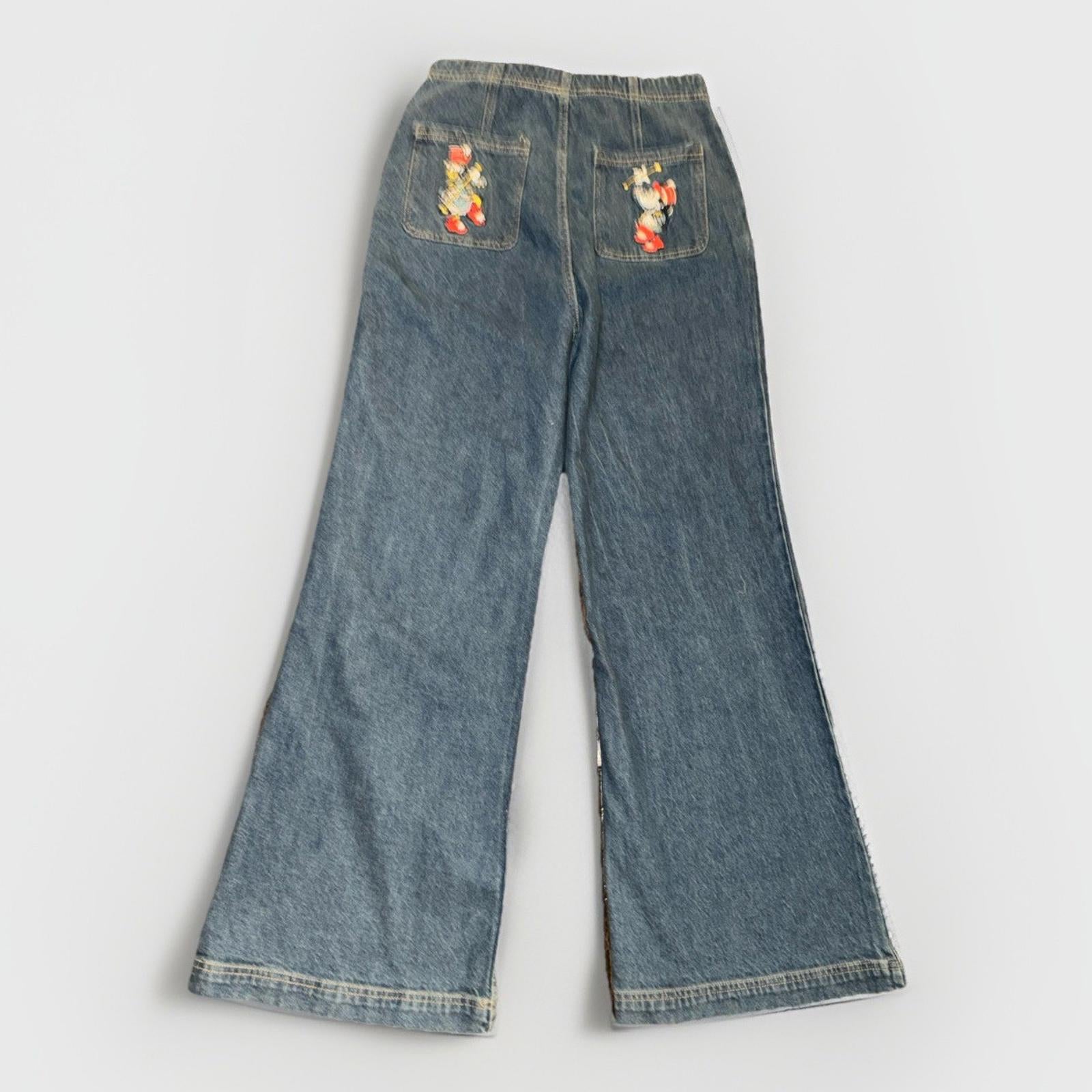 Macys x Disney Minnie Majorette High Rise Wide-Leg sailor dark Jeans size 10 NEW