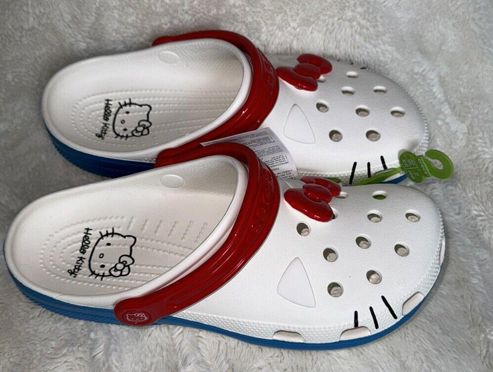 Crocs X Hello Kitty Classic Clog 50th Anniversary Size 11 🎀