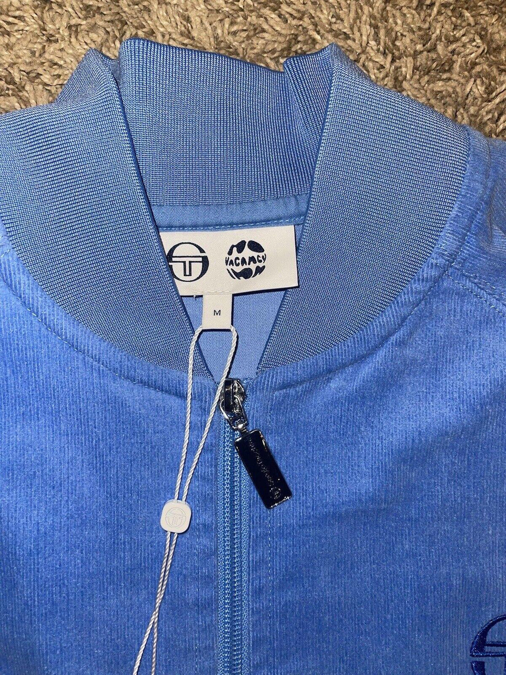 Sergio Tacchini Jacket Blue Corduroy lightweight RARE!