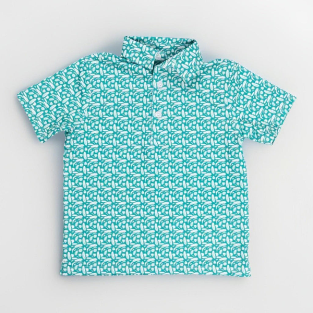 NEW! Bald Head Blues Men's Exotic Leaves Albatross Polo Size L NWT