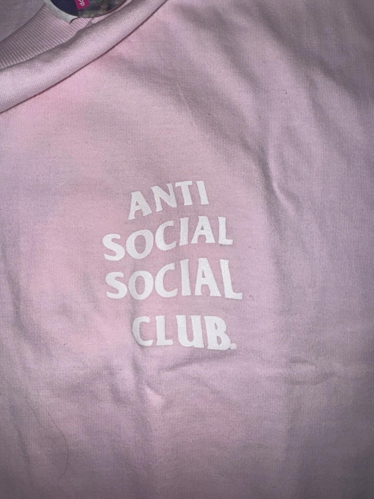 Anti Social Social Club Logo Tee 2 Pink Men’s Size Large Brand New
