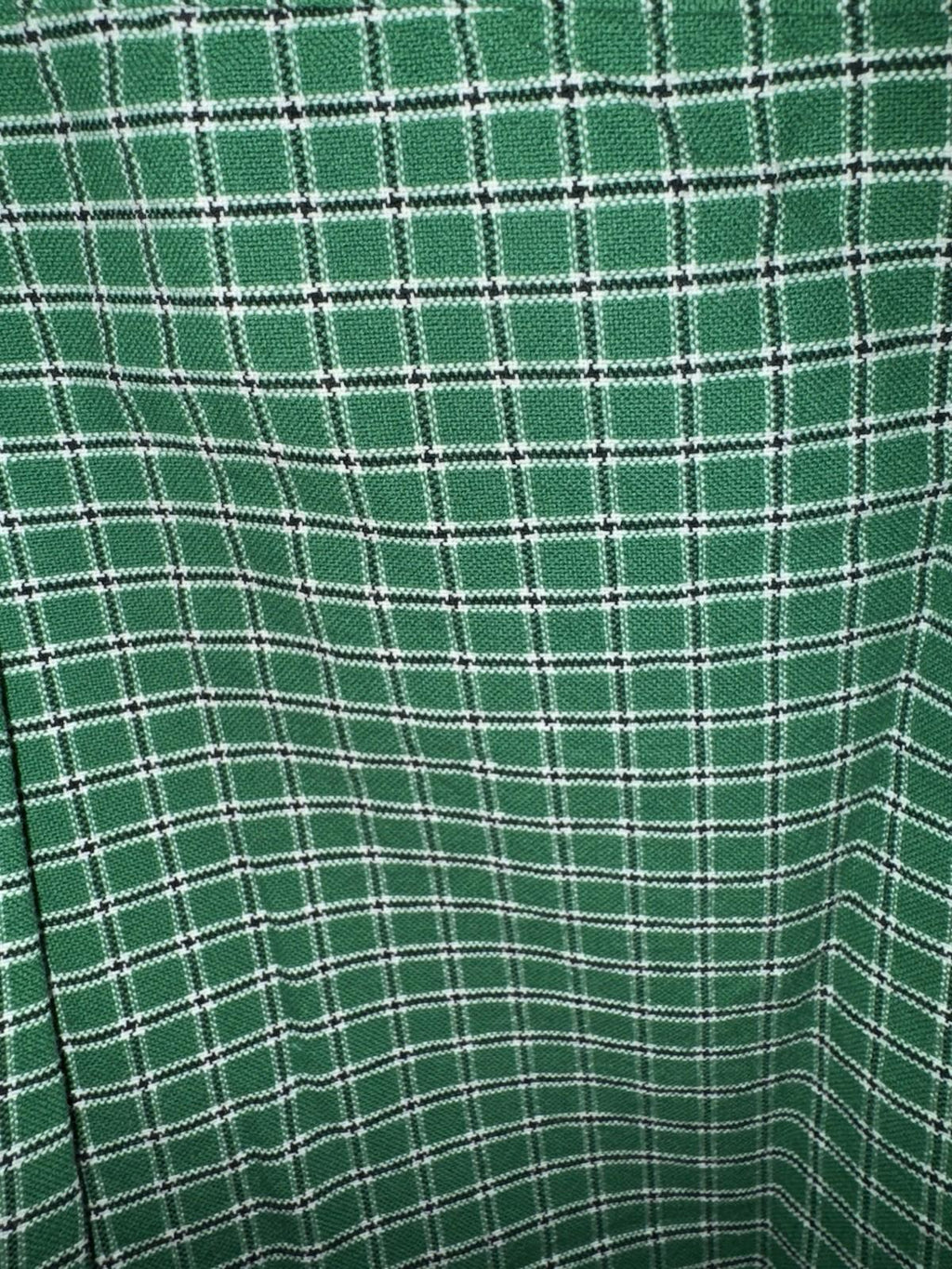 NEW UO Check Pattern Cutoff Oxford Shirt L GREEN. NWT
