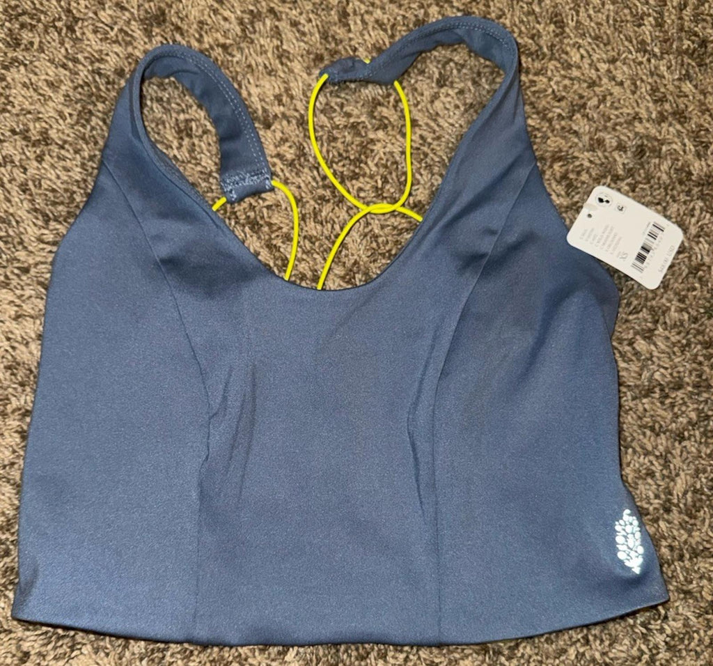 NWT FP MOVEMENT FREE PEOPLE She's Got Rhythm Printed Crop Tank TOP XS SOLD OUT!