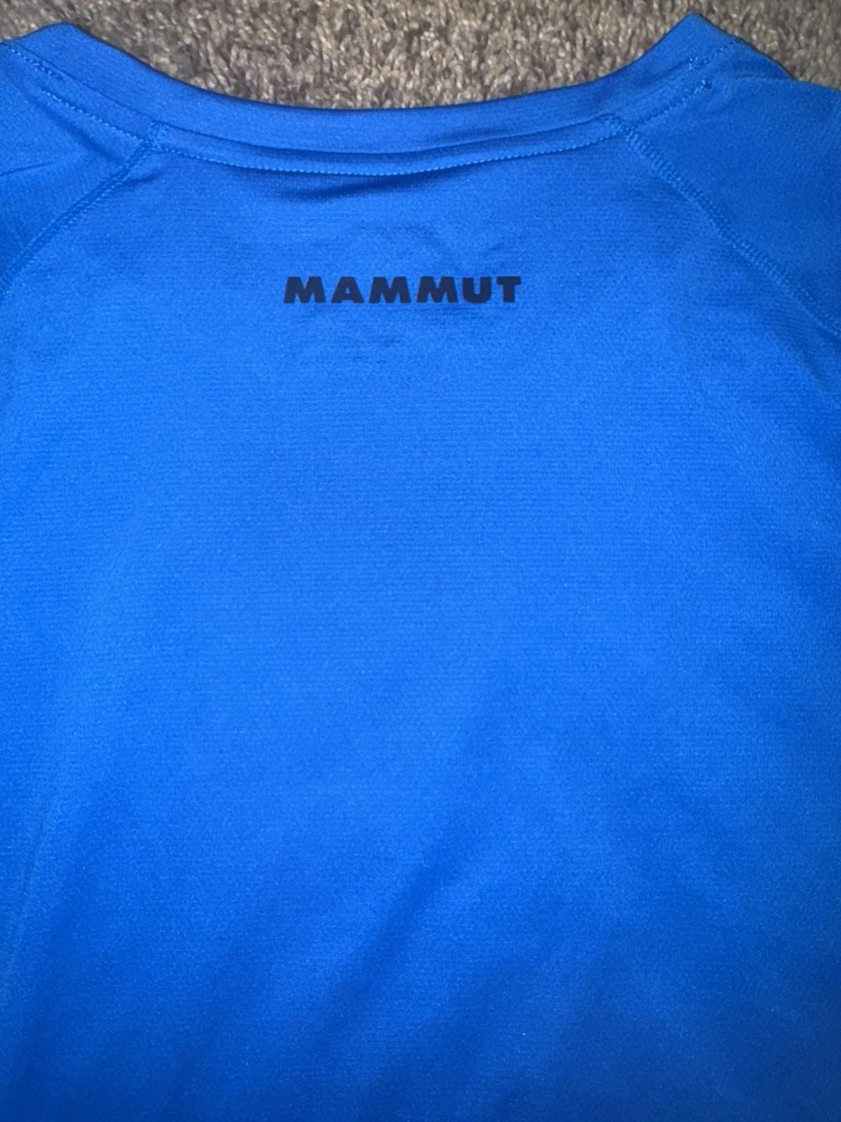 Mammut Selun FL Longsleeve Shirt Mens Large Glacier blue Performance Logo Hiking