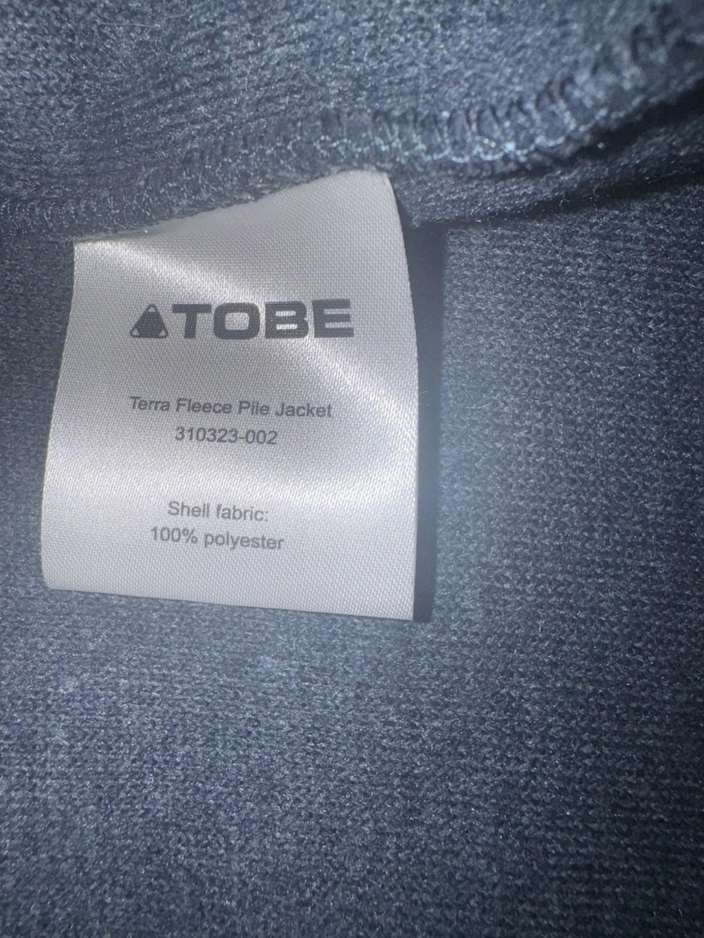 NEW! Tobe Terra Fleece Pile Jacket. Large. Midnight navy NWT