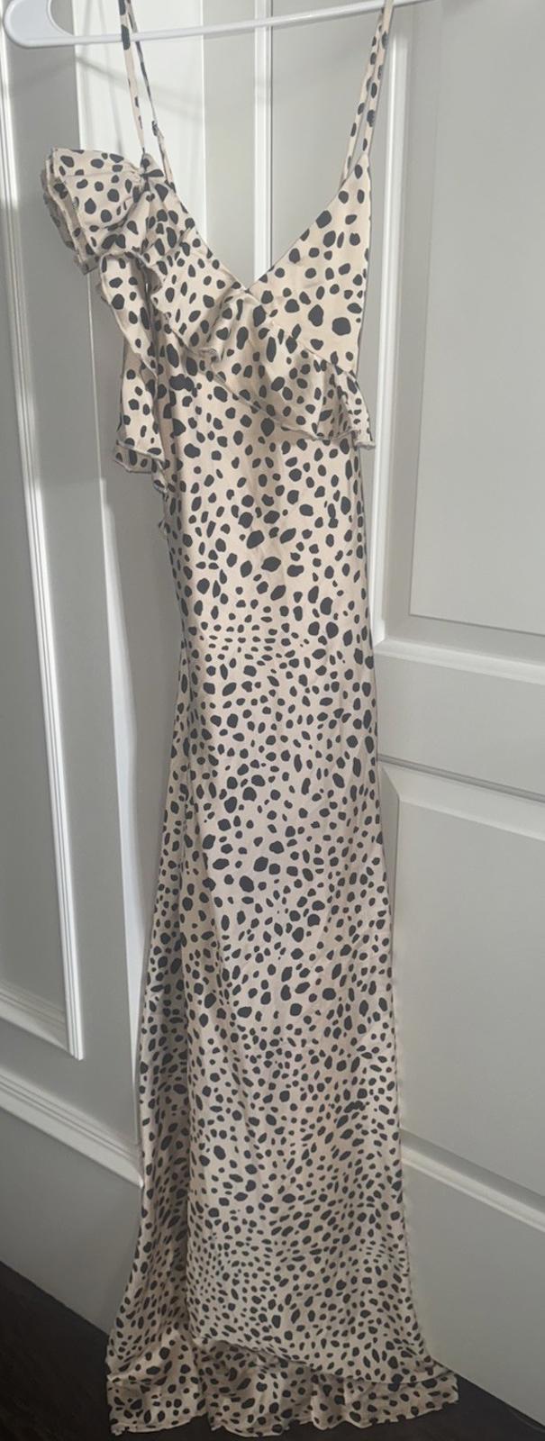 NWOT Shein  leopard print  asymmetrical midi Dress Boho size