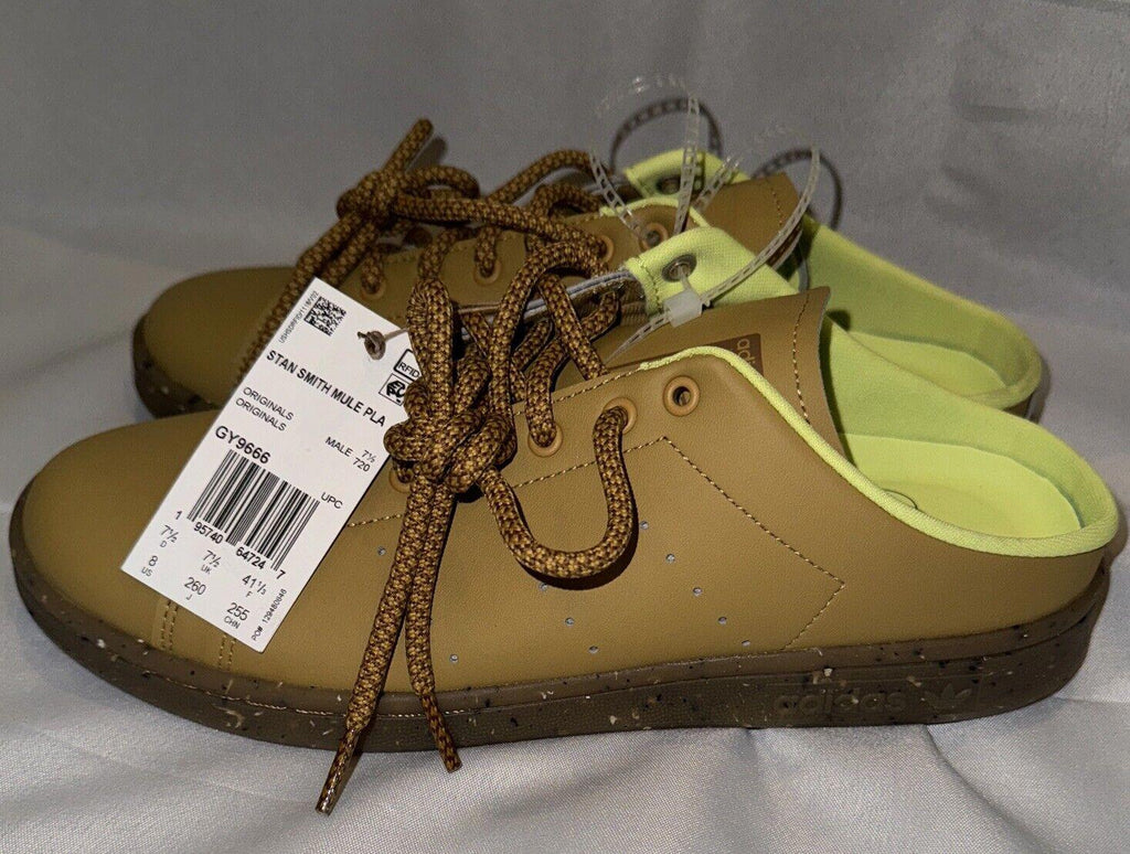 ADIDAS STAN SMITH Mule "Plant & Glow" Sz 10 Golden Beige