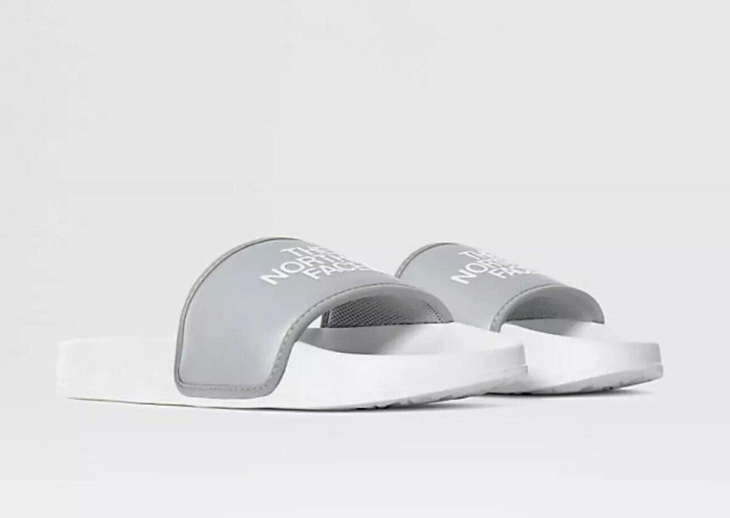 NORTH FACE WOMENS METALLIC SILVER BASE CAMP SLIDES NEW 10