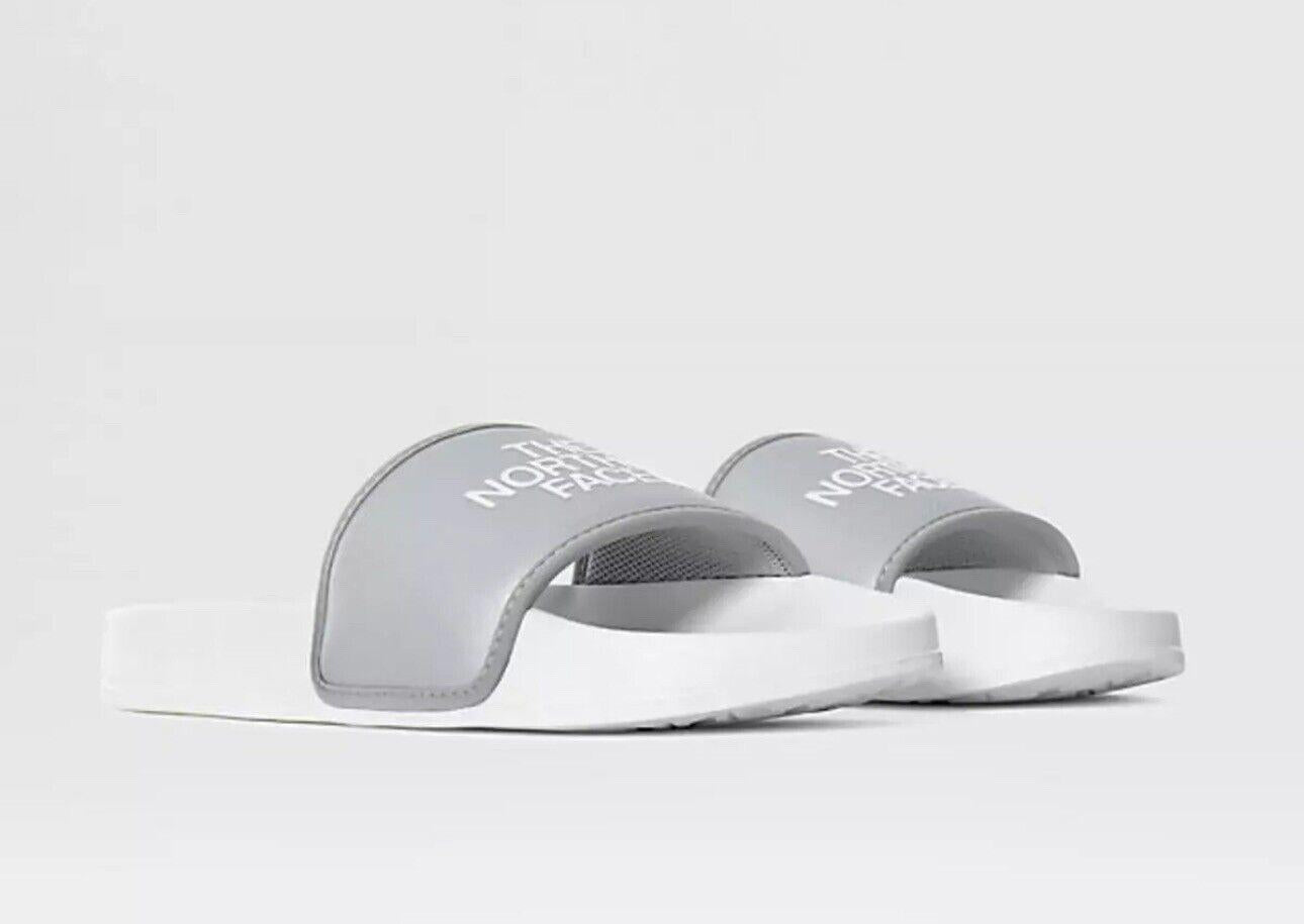 NORTH FACE WOMENS METALLIC SILVER BASE CAMP SLIDES NEW 10