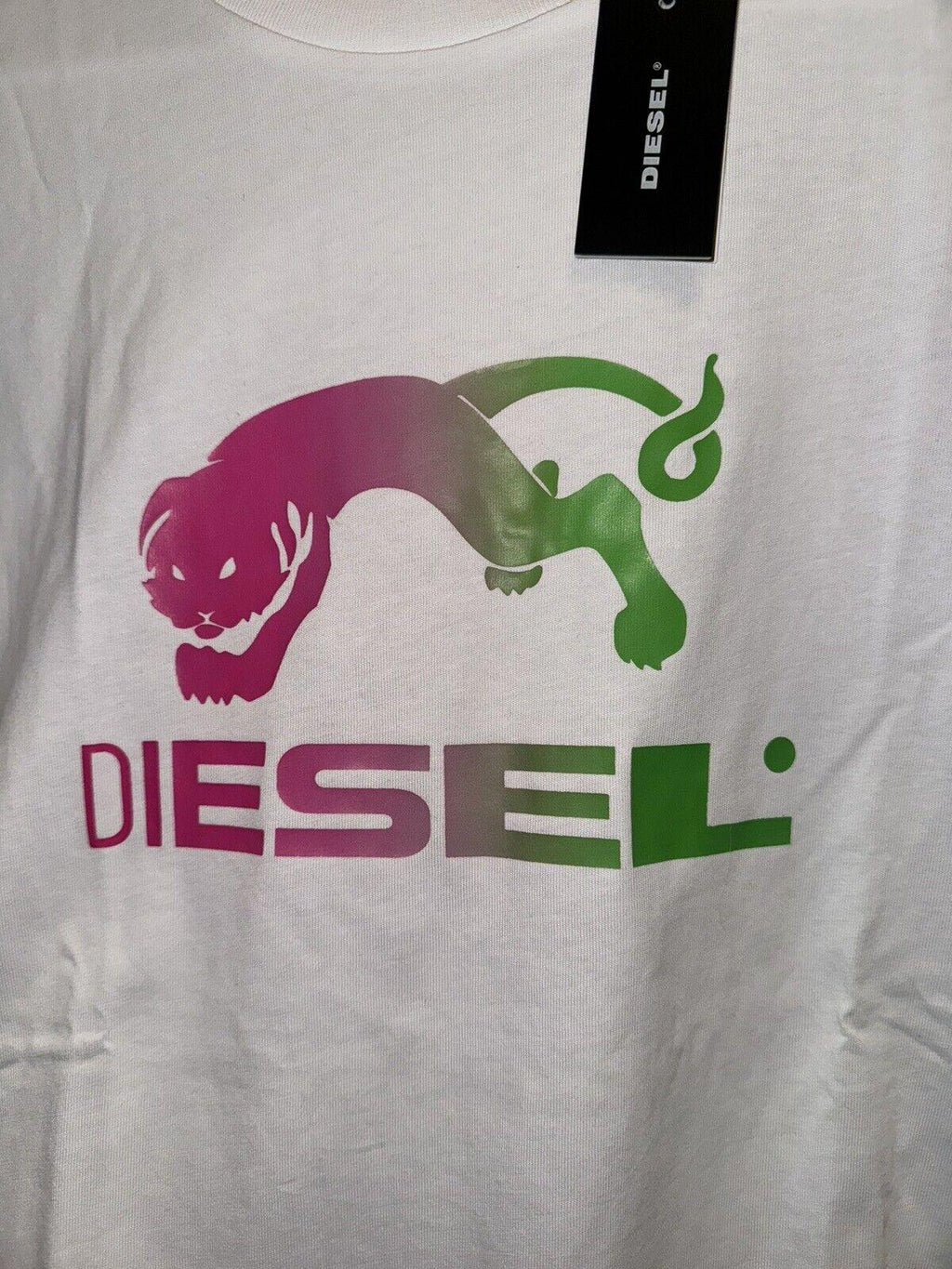Diesel Slim Fit Crew Round Neck Organic Logo T-Shirt Med