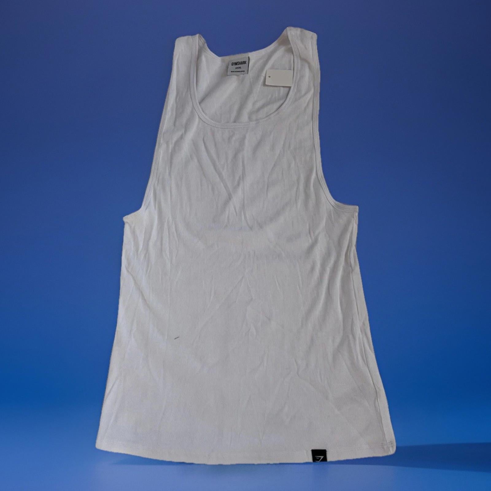 Gymshark Tank Top Mens 3XL White Lightweight Gym Tank NWOT