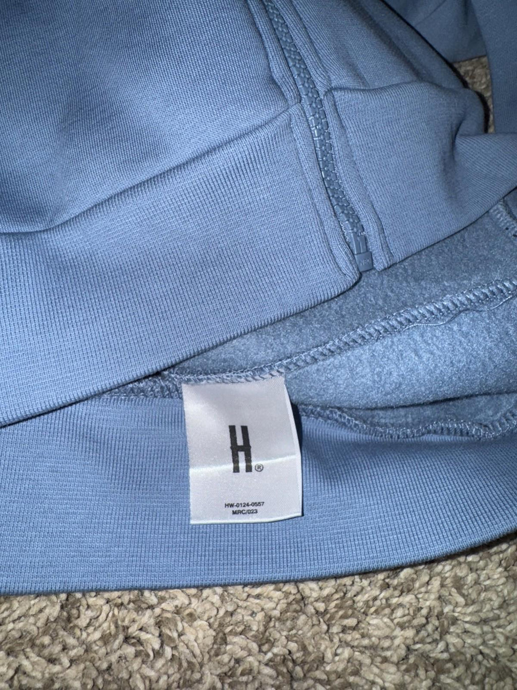 Hoodrich Hoodie Men's Size Large Powder Blue From Nothing To Something Pullover
