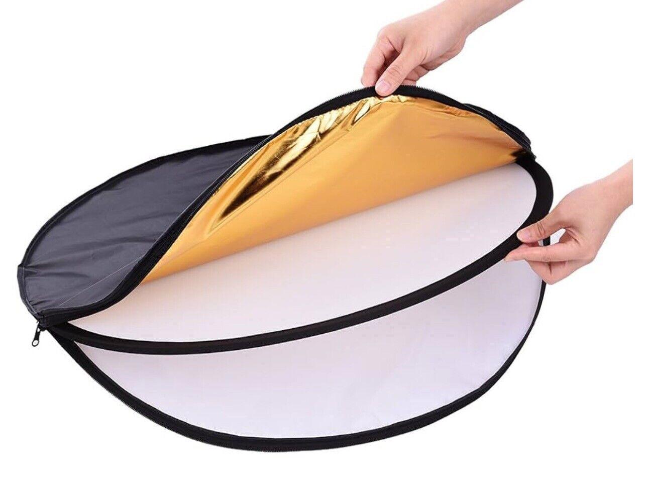 Ombar 24”/60 Cm 5-in-1 Photo Studio Multi-Disc Collapsible Light Reflector NEW