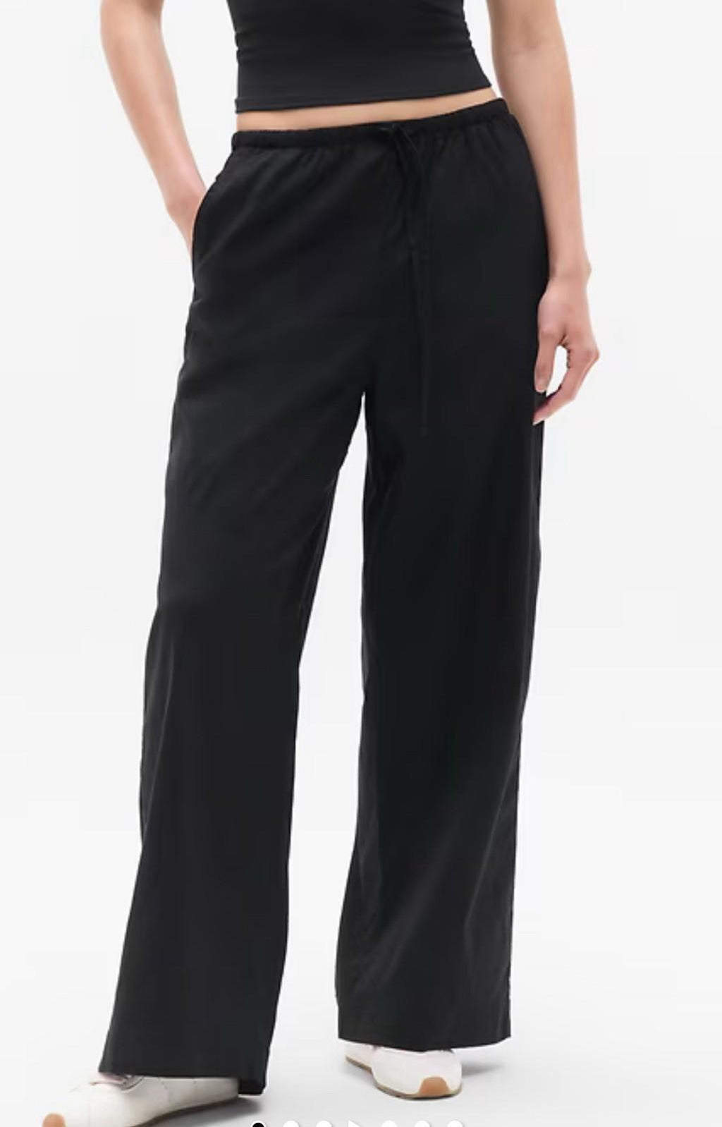 Athleta - Paradise Wide Leg Pant - New LARGE BLACK