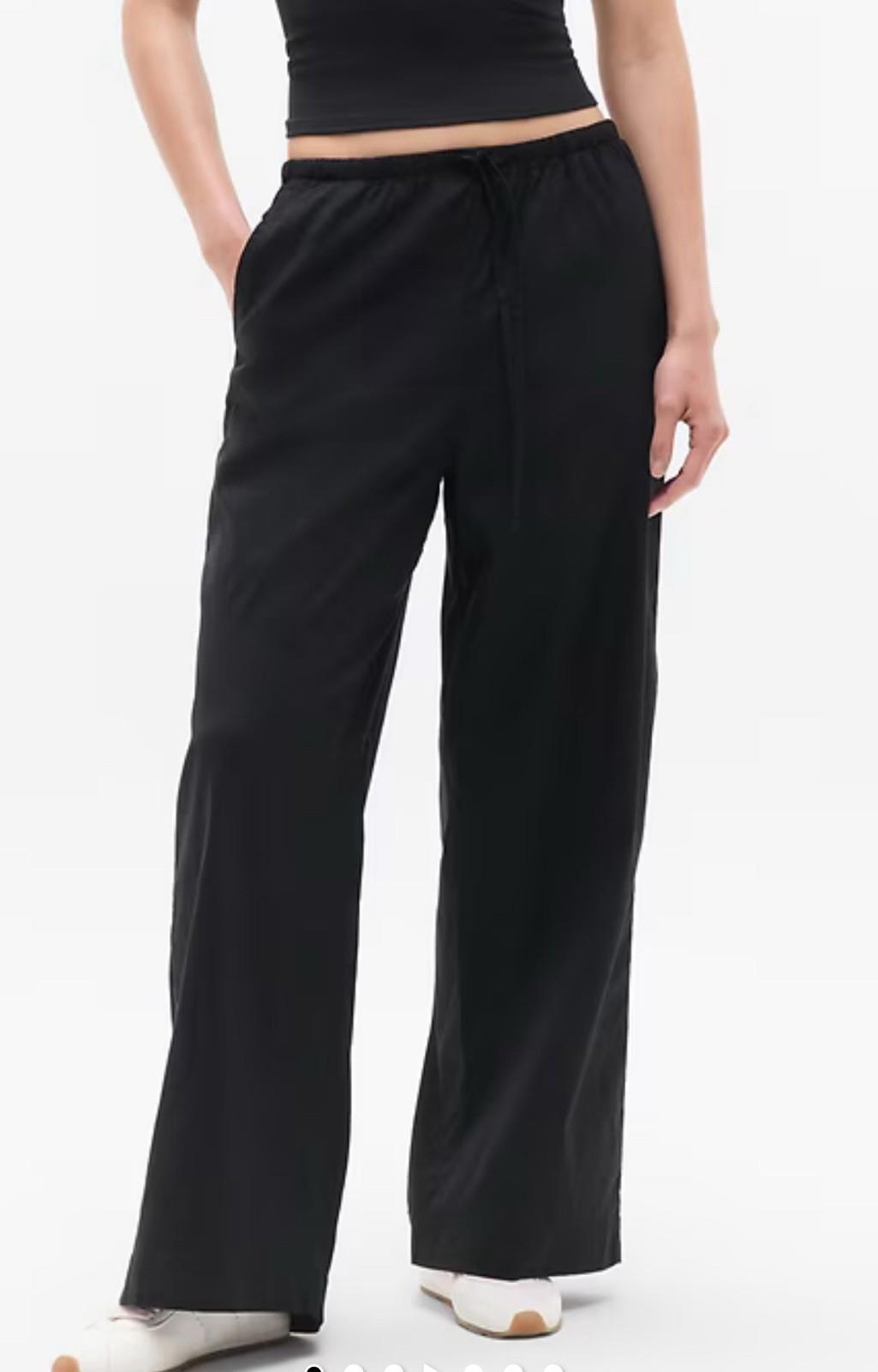 Athleta - Paradise Wide Leg Pant - New LARGE BLACK