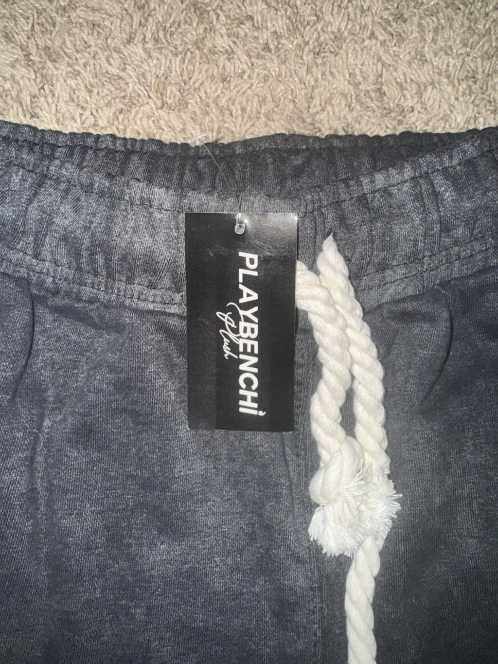 NEW! PlayBenchi Plush Sweat Pants Large NWT MSRP $195