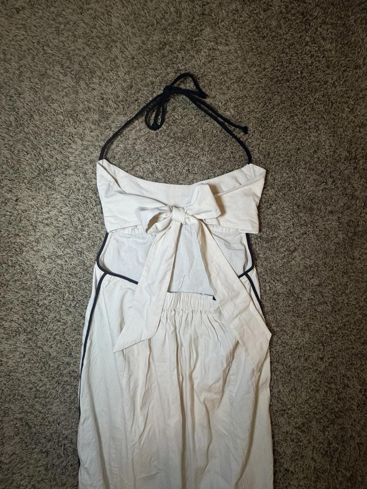 Free People Free-est Summer in Capri Dress Midi Side Slit Medium NEW