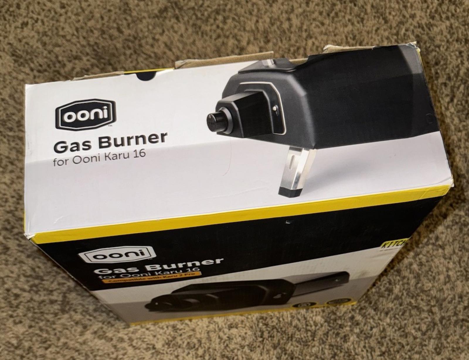 Ooni Brand Propane Gas Burner for Karu 16 Pizza Oven. NEW MSRP $170