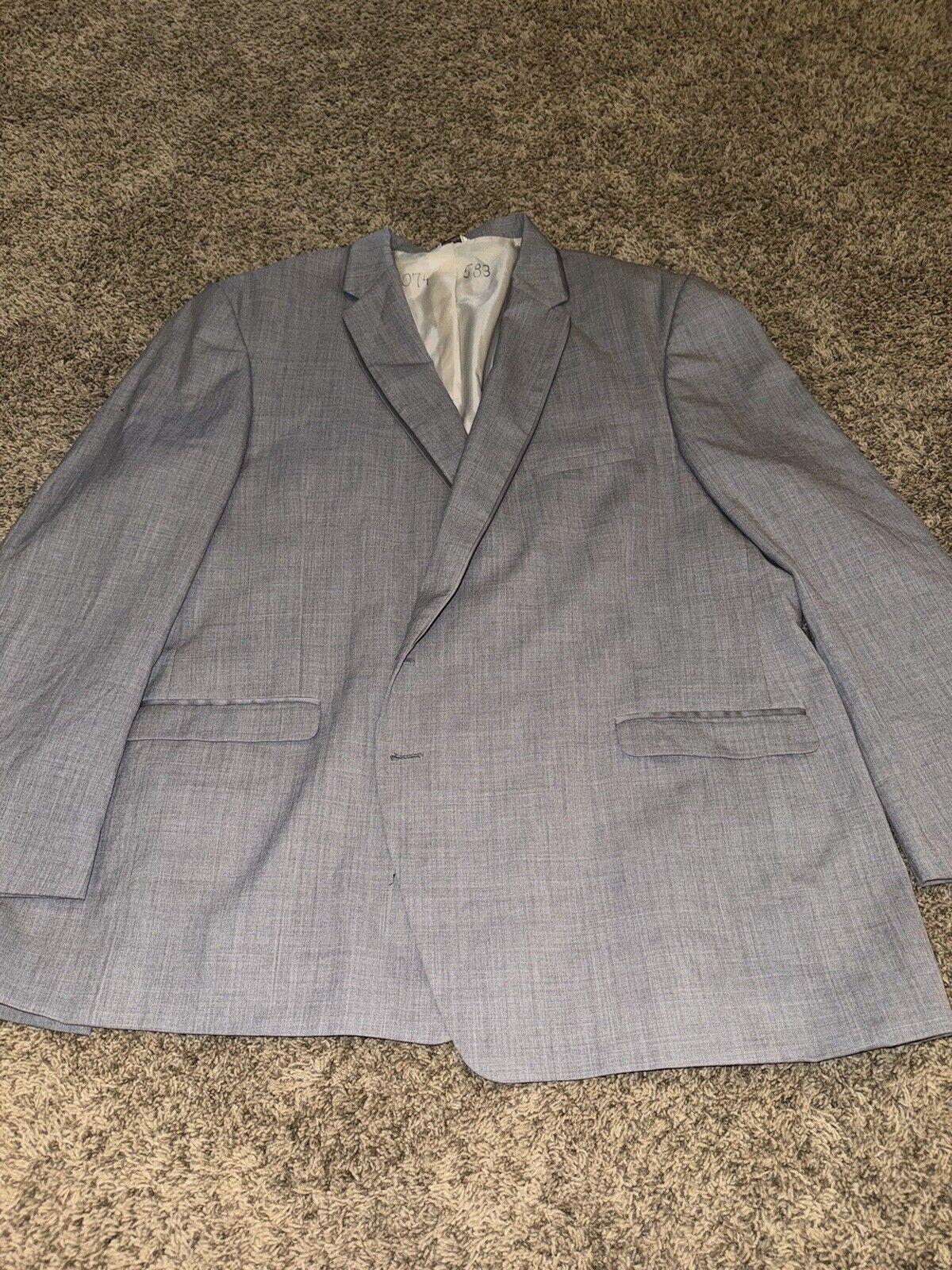 Vintage Jean Yves Blazer Gray 100% Super fine Wool 2 Button