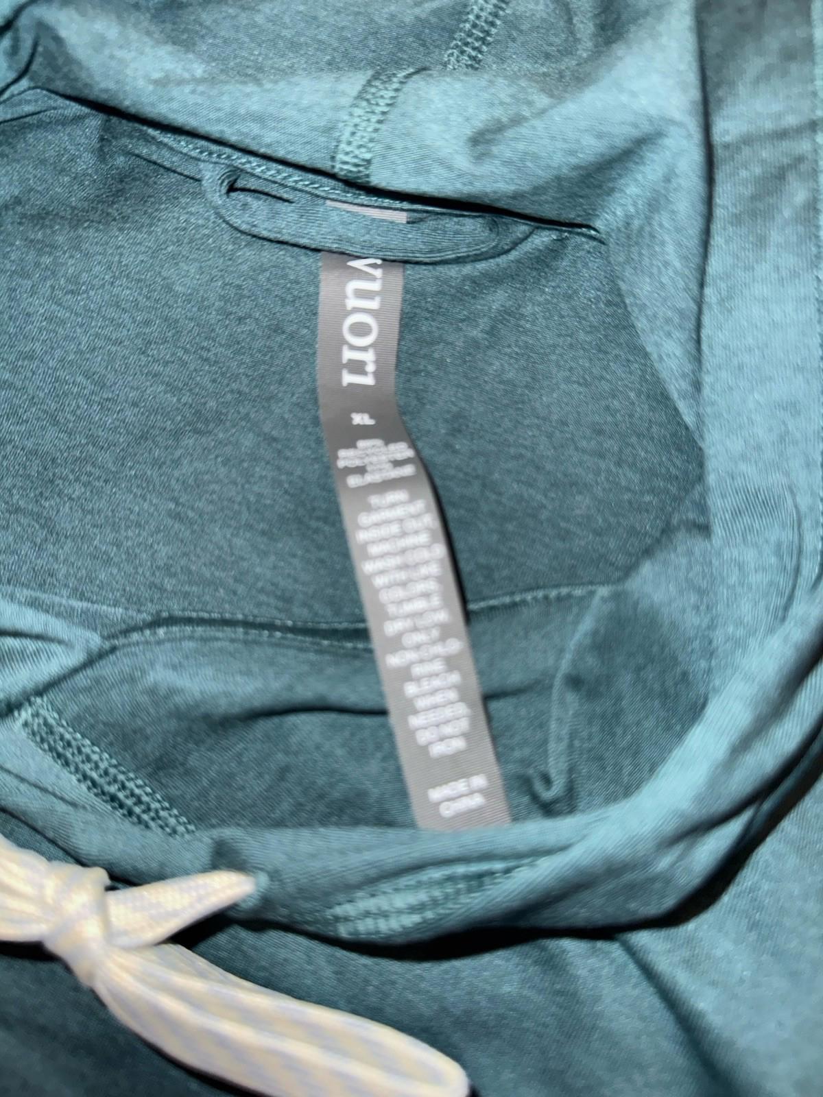 NWT Women’s Vuori Clothing Halo Essential Hoodie MOSS HEATHER Size: XL NEW