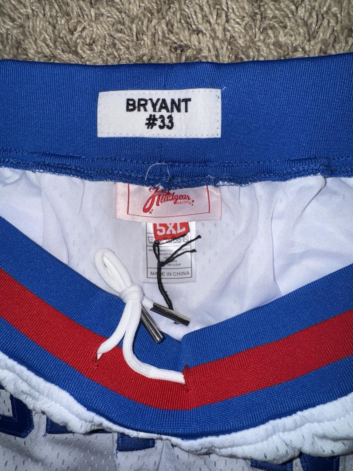 NEW! Kobe Bryant McDonalds All American Basketball Shorts-White 5XL NWT RARE