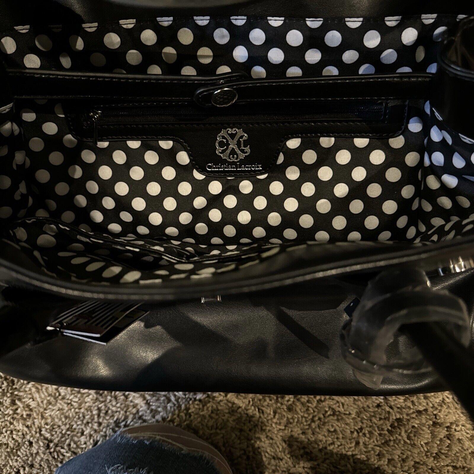 Francoise Tote BY CHRISTIAN LACROIX BLACK XS18224 NWT