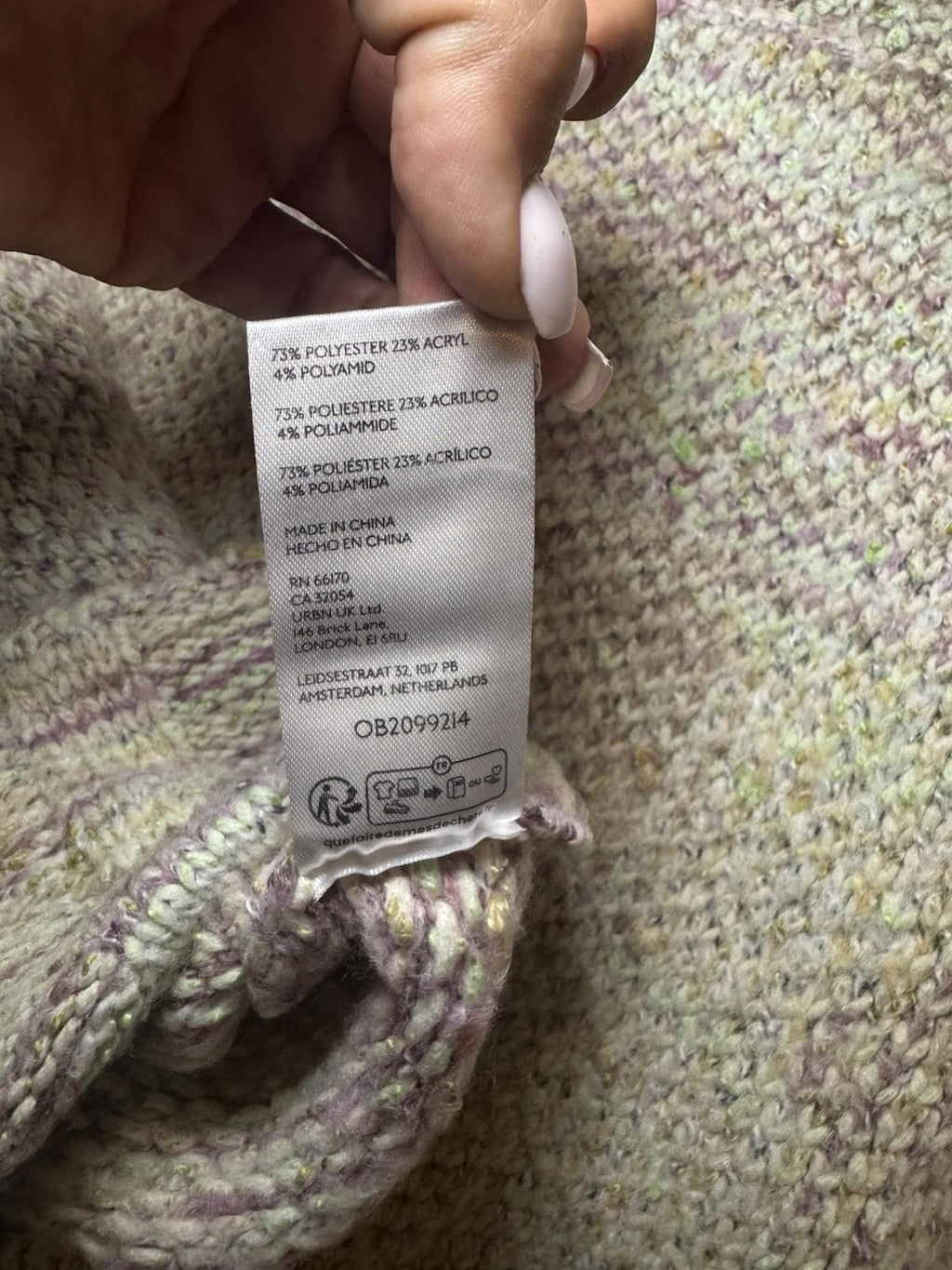 NEW Free People Cotton Candy Pullover SMALL