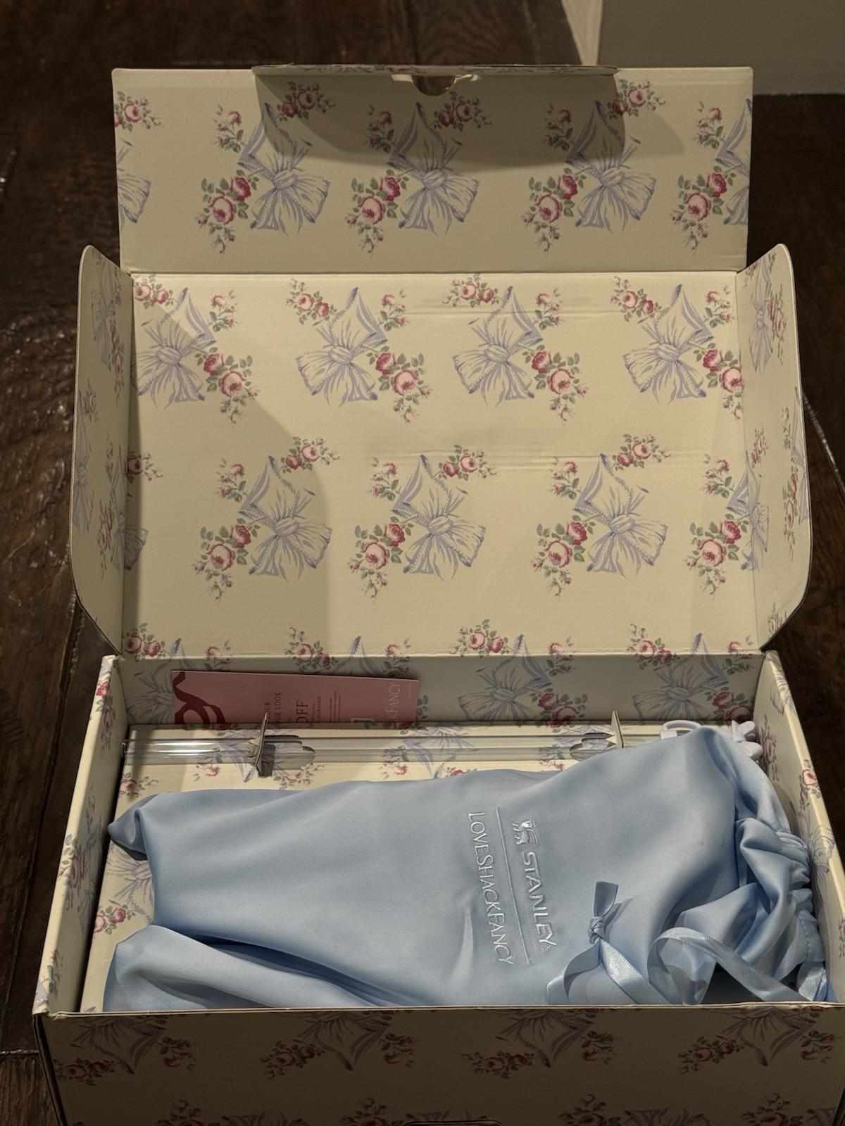 RARE The Stanley X LoveShackFancy Holiday Quencher | 40 OZ - Rosa Beaux Blue