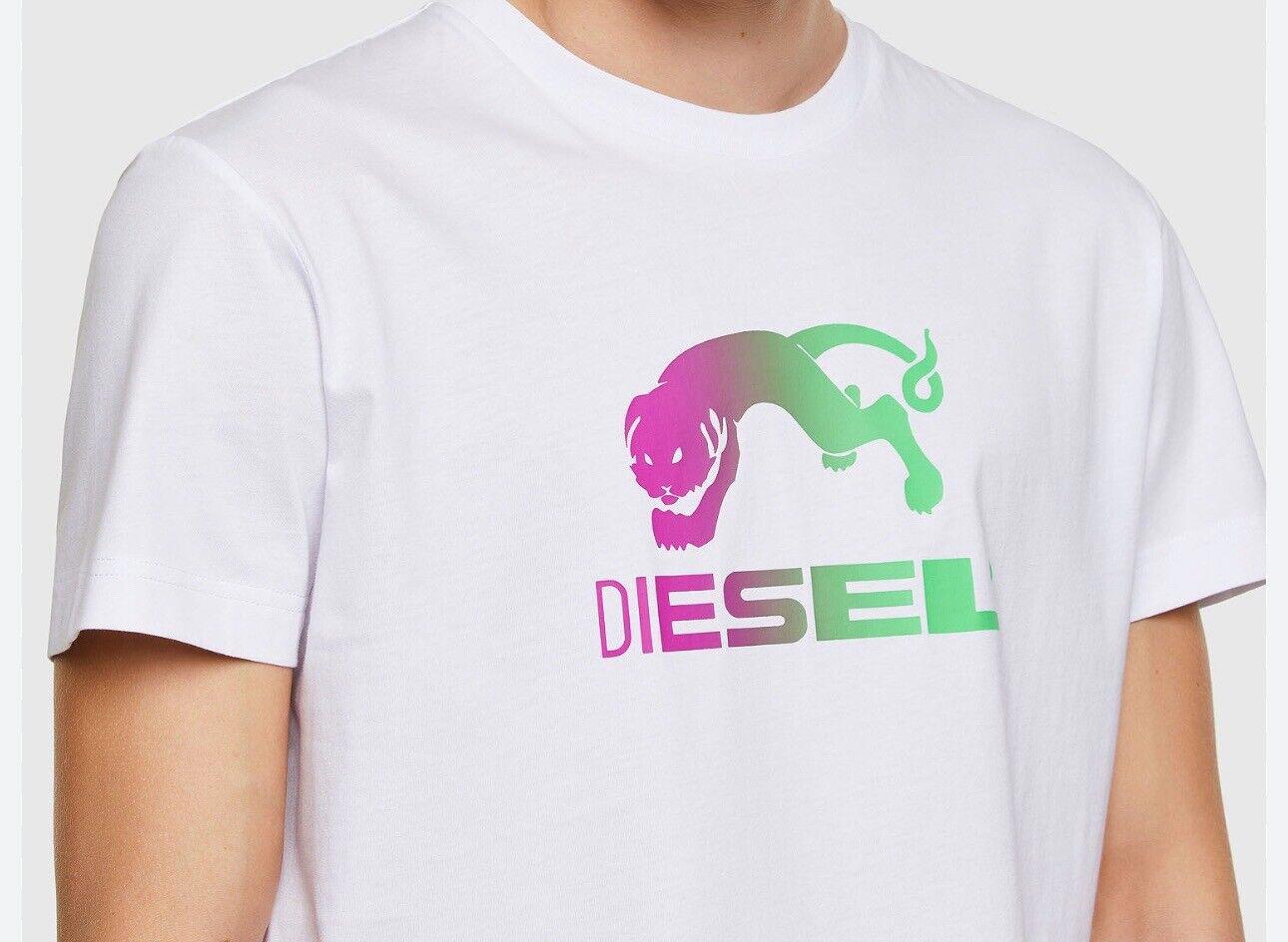 Diesel Slim Fit Crew Round Neck Organic Logo T-Shirt Med