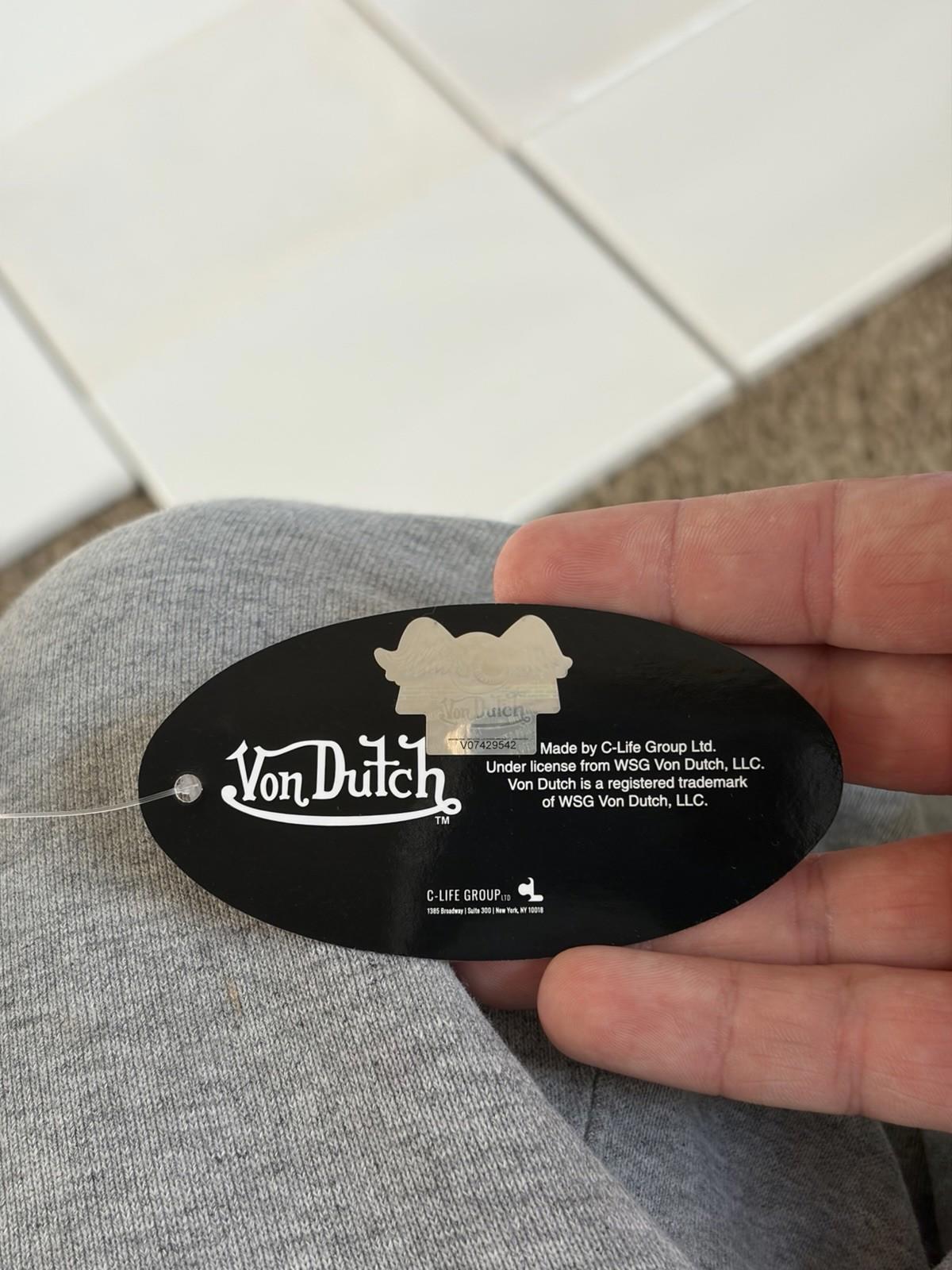 NEW Von Dutch Women’s Classic Logo Baby Tee Black T-Shirt - (Size XL)