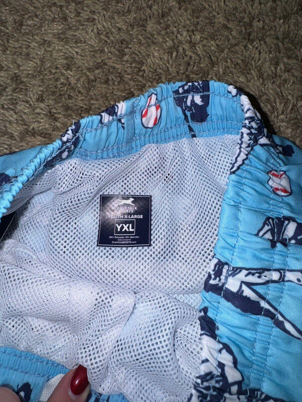 Boys Chalktalk Sports Baseball Swim Trunks Youth LG