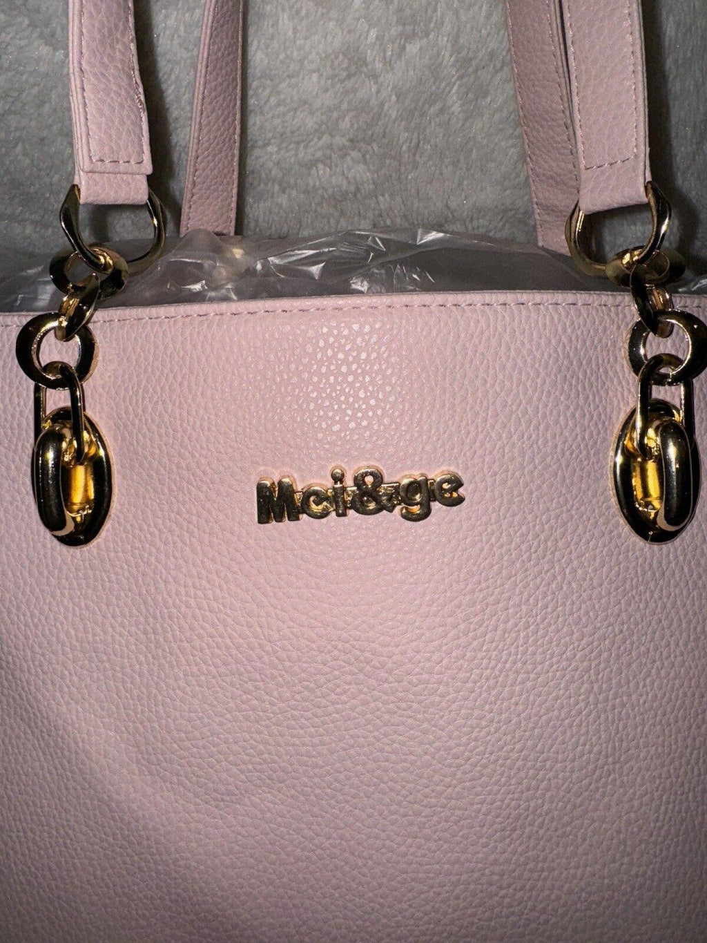 Mei & Ge pink 6-pc Set, Purse, Wallet, Makeup Bag, Clutch,