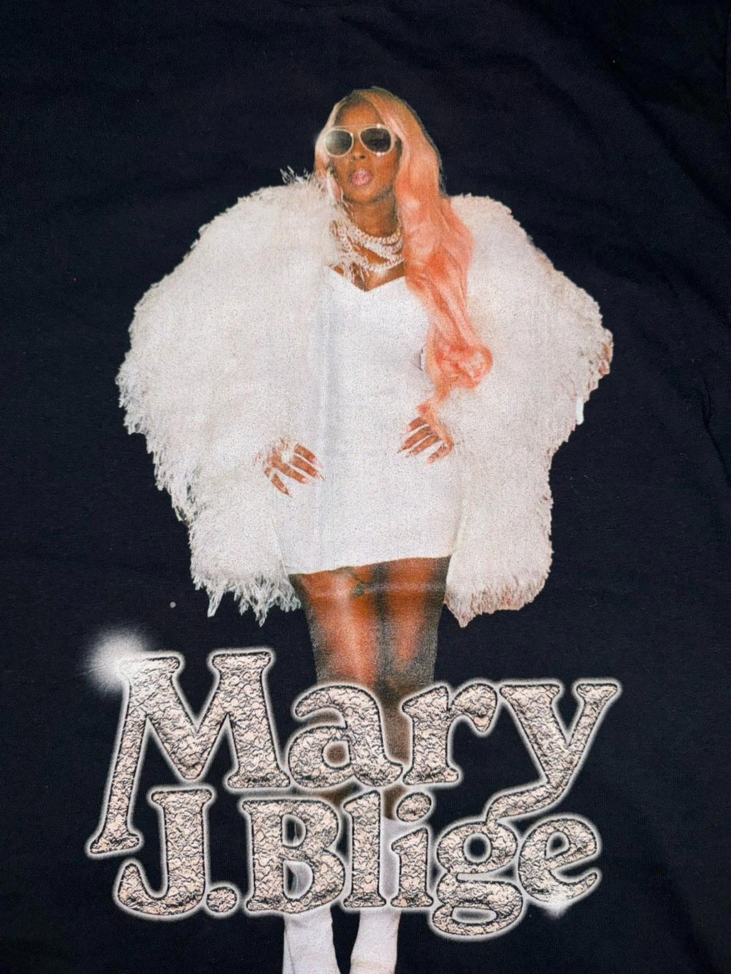 NEW! Mary j Blige Graphic T- Shirt The for Mary My Fans Black Size SMALL NWOT