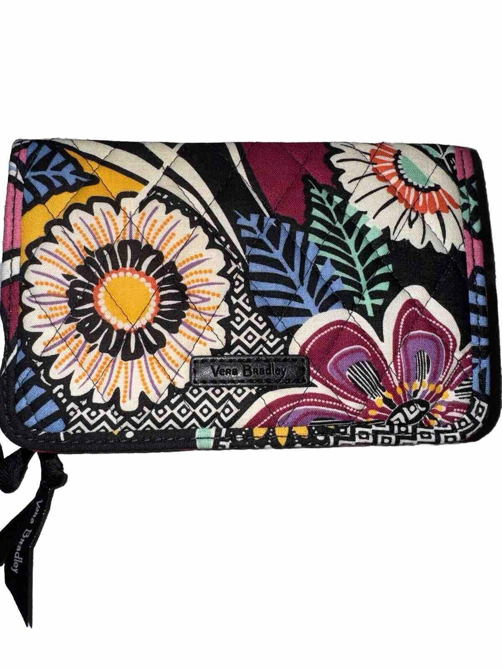 RARE Vera Bradley Kauai Floral RFID 3-in-1 Crossbody Bag Zip  Snap Wristlet NWT