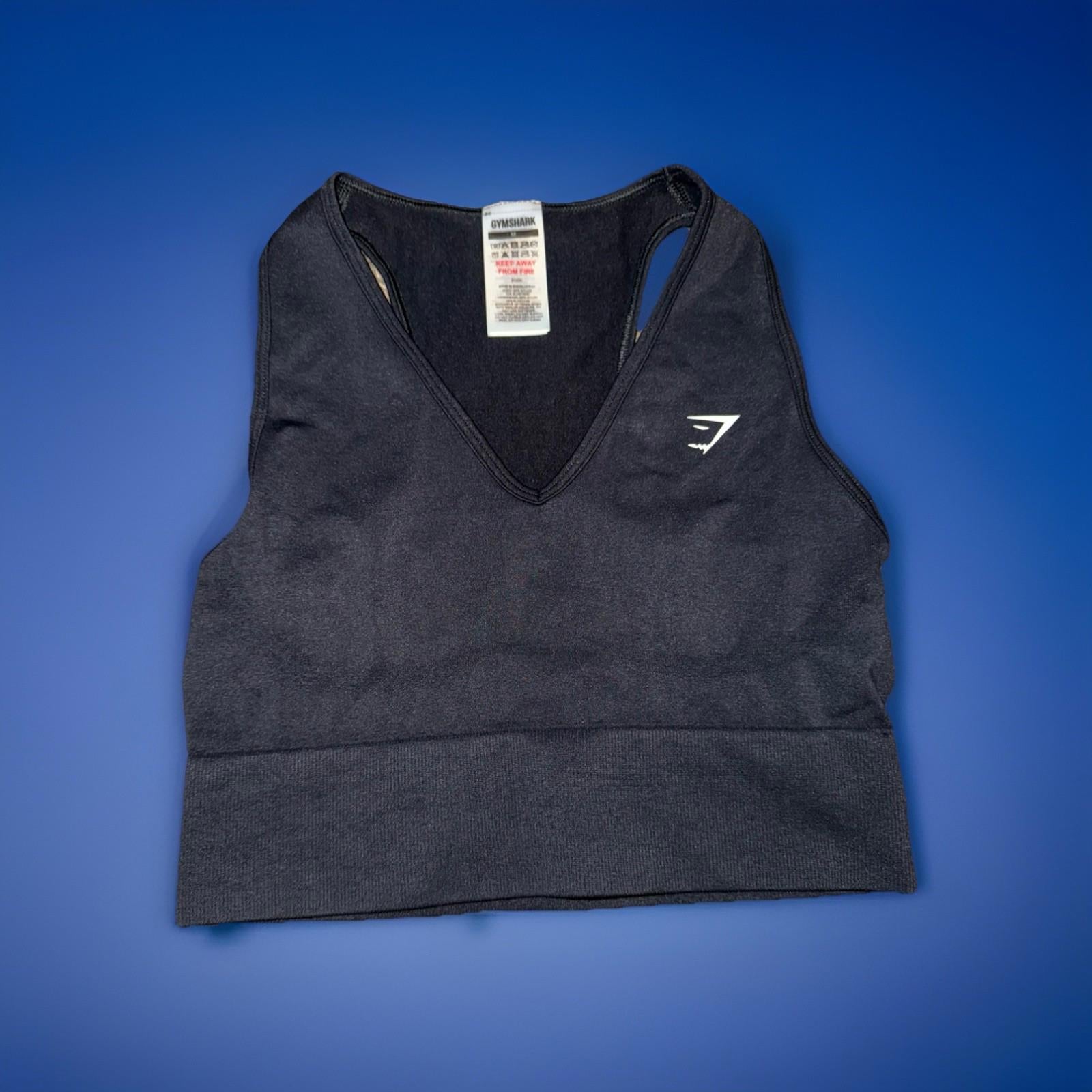 Gymshark Women's Everyday Seamless Crop Tank HT3 Black Size: Medium NWOT