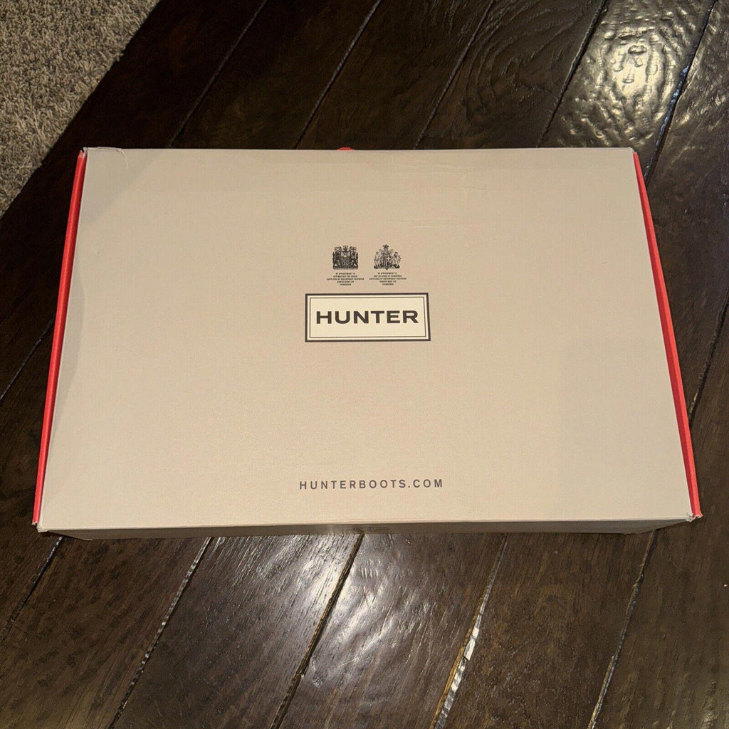 HUNTER Original Tall Waterproof Nebula Rain Boot in Black Size 9 NIB
