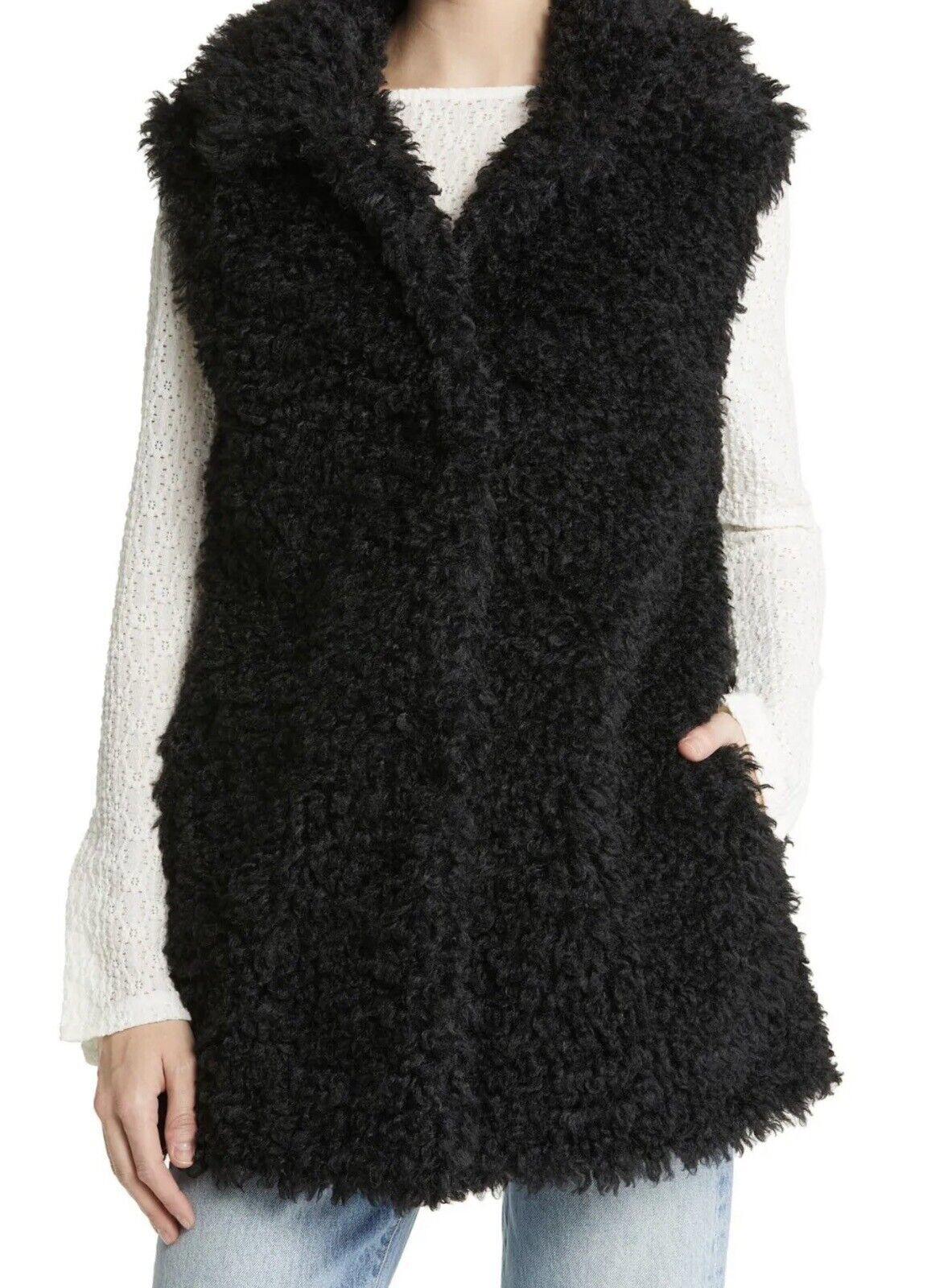 UGG Women Tammie Faux Fur Long Vest Size M NWT $168 Retail