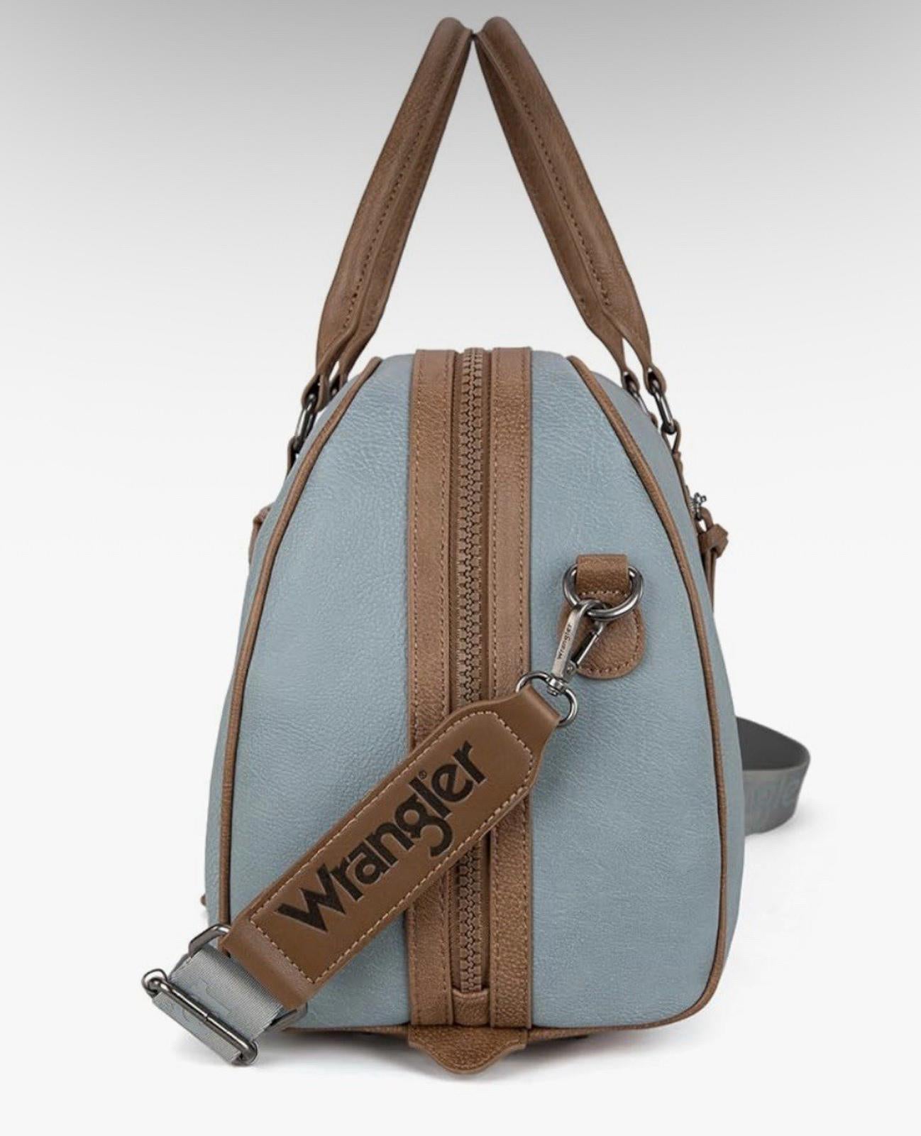Wrangler Women's Large Duffel Bag, Overnight Travel Bag, Vintage Jeans