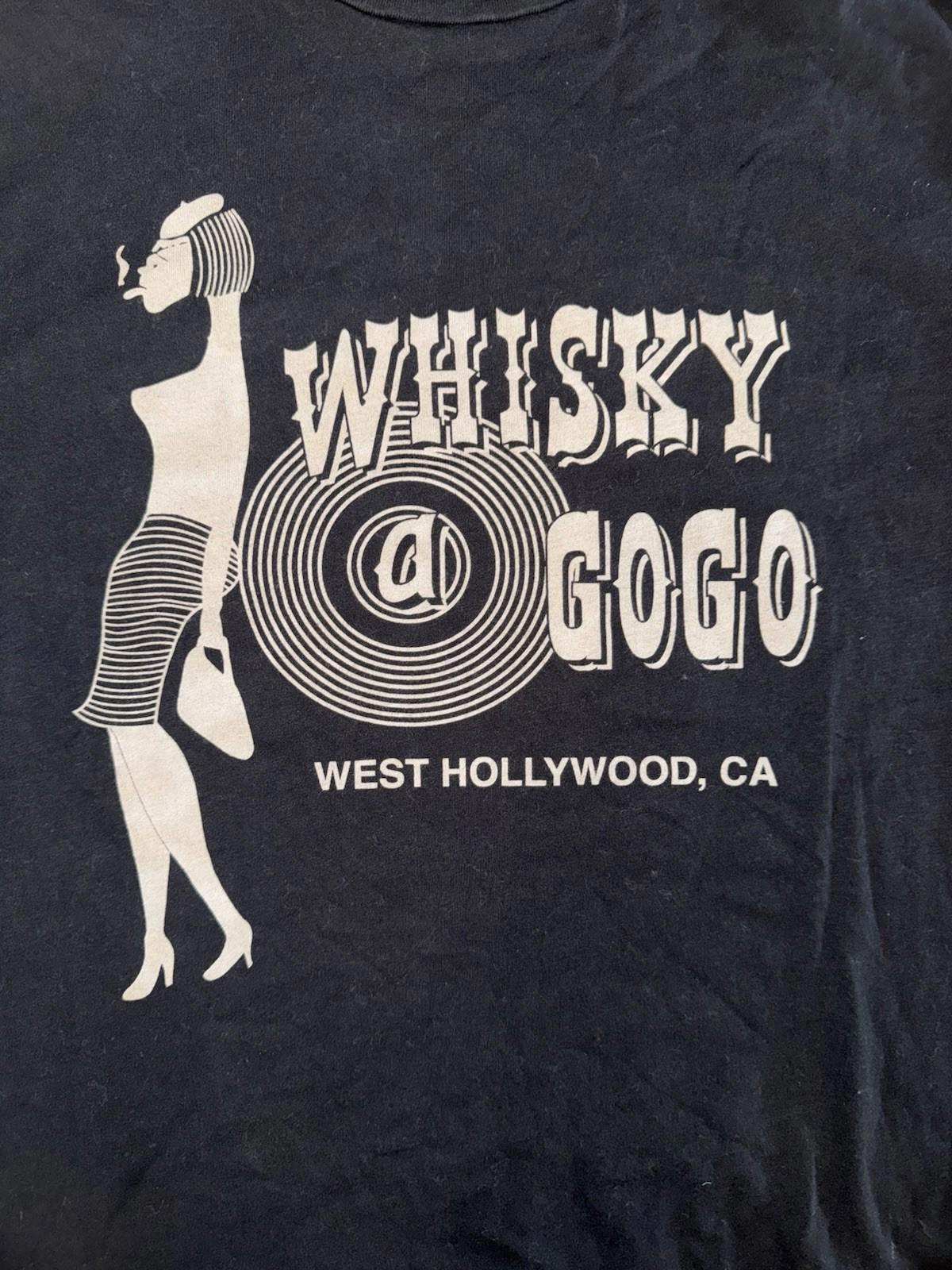 RETROBRAND Whiskey A Go Go Black Tee Medium NWOT