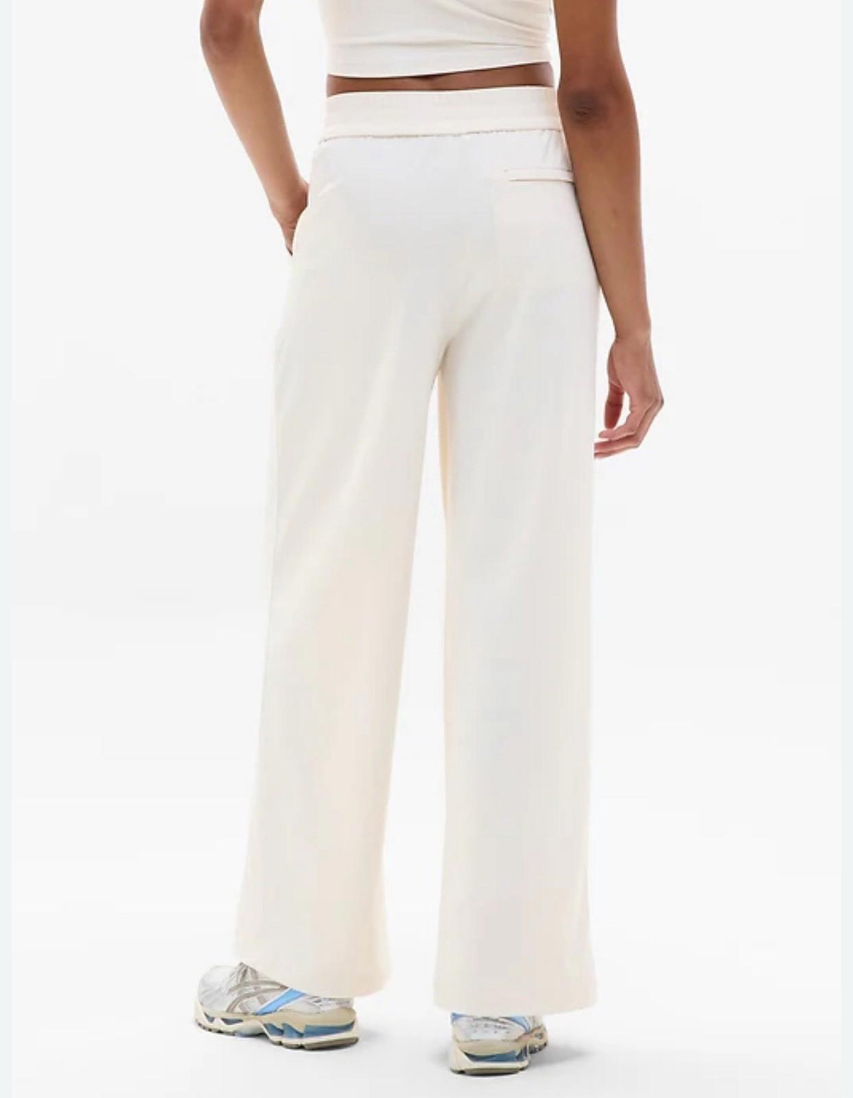 NEW! Athleta 4 (S SMALL) Pinnacle Trouser, In BONE color Wide Leg  Pants NWT