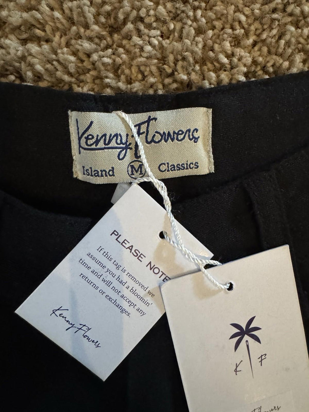 NEW! Kenny Flowers The Mykonos Linen Vacation Pants Black Medium