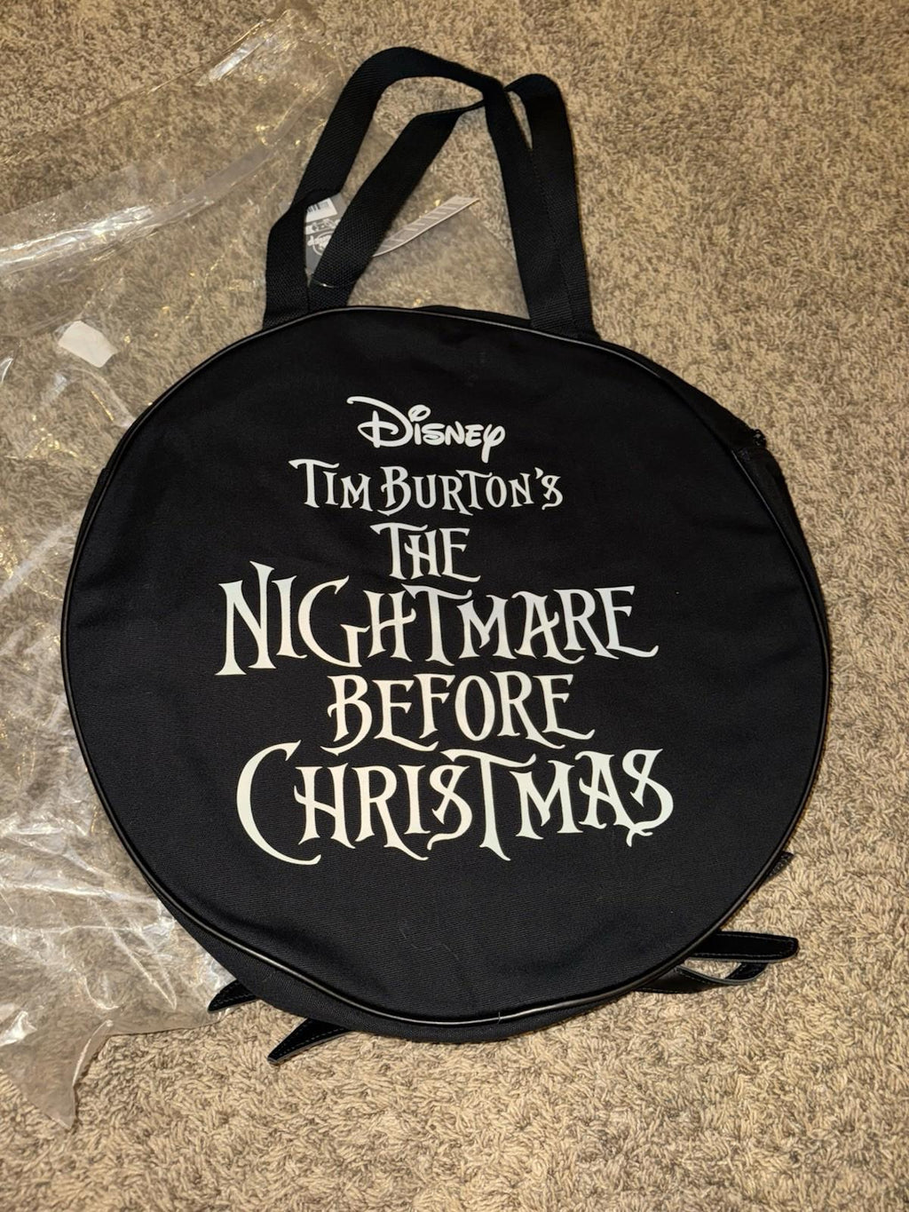 DisneyParks Jack Skellington Face  Nightmare Before Christmas Tote Bag 20" NWT
