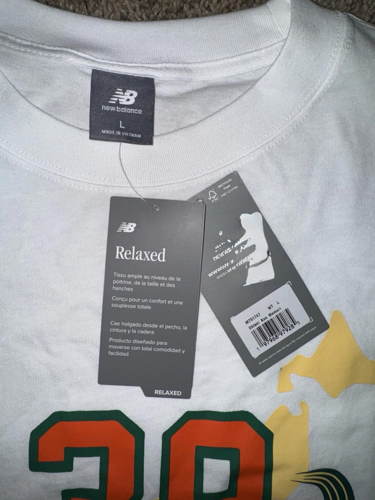 New Balance Shohei Memories Graphic T-Shirt. LG NWT