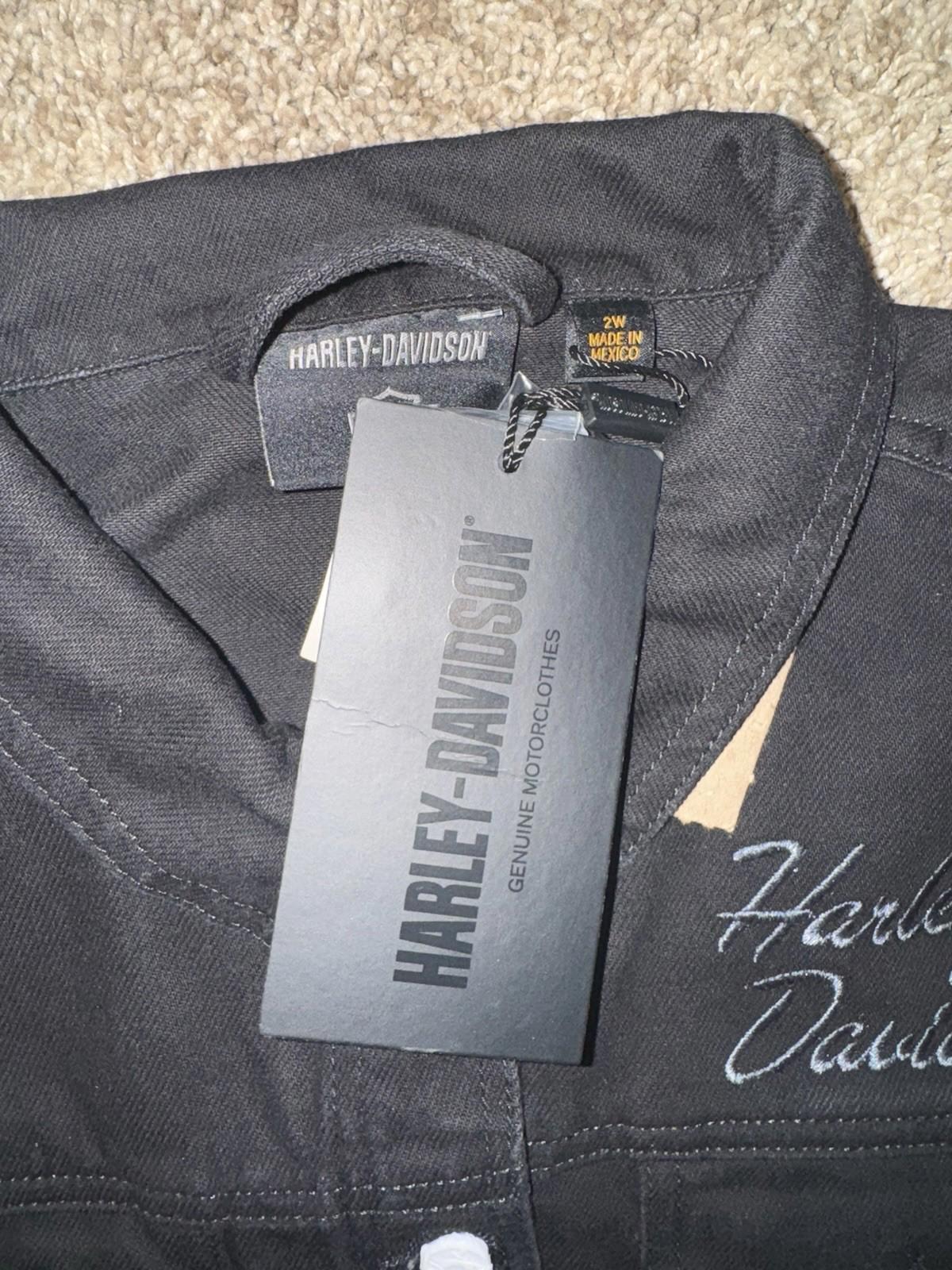 Harley-Davidson Denim Jean  Jacket/coat "Essential Bar & Shield Sz-2W 99041-23VW