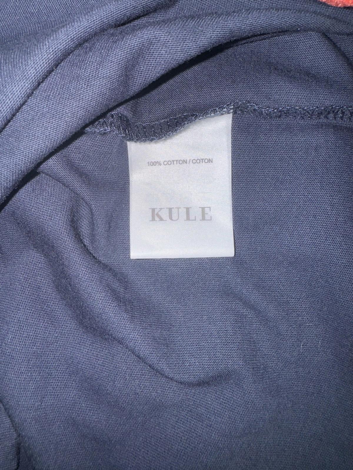 KULE Kids The Riley Long Sleeve Tee Boy Girl Size 8 Navy O Hey T-shirt NEW!