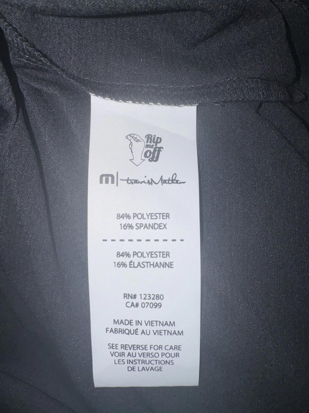 Travis Mathew Shirt Mens Small Black Scenic Vista Active Performance Tee NWT