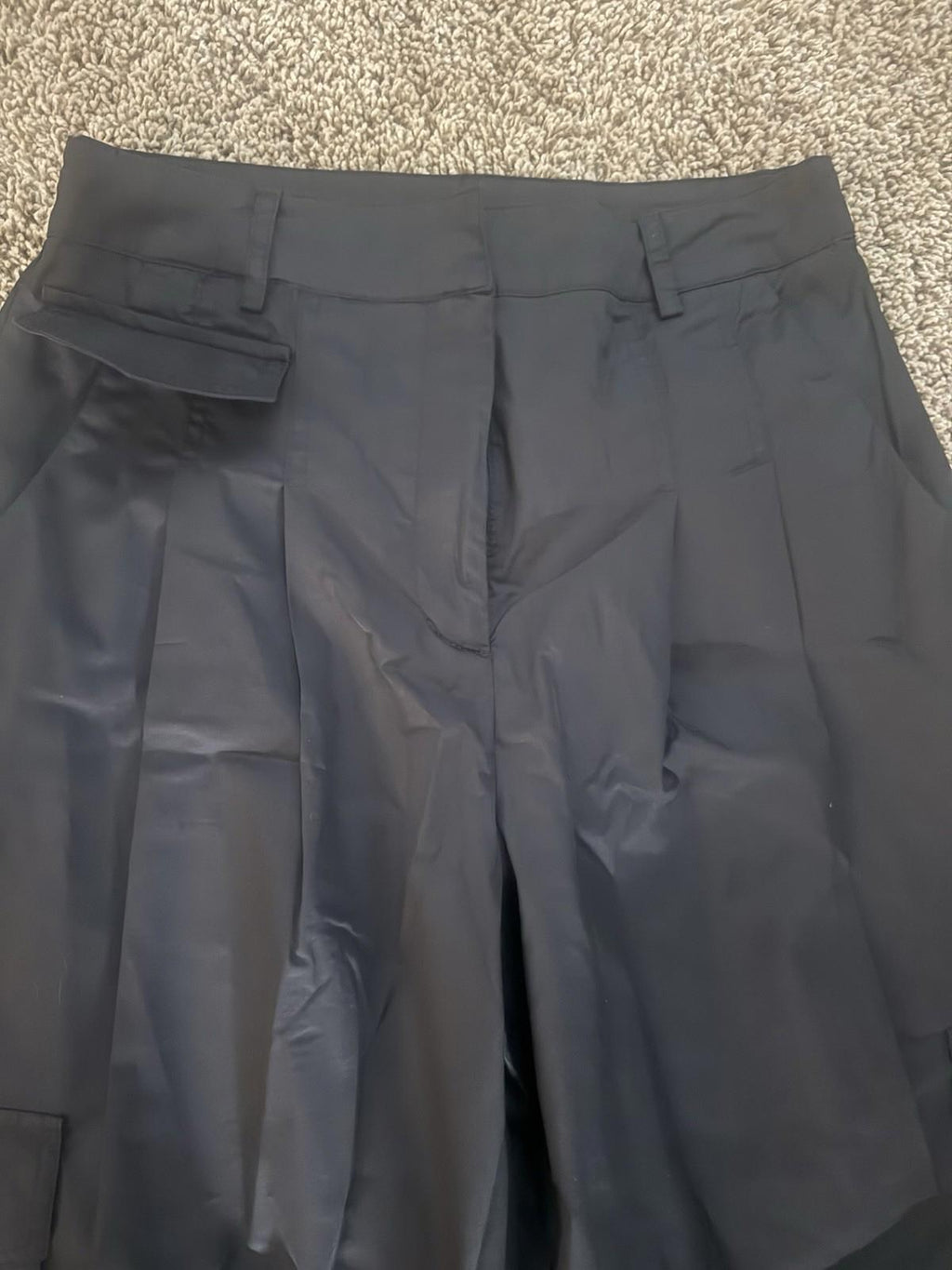 Moon River Wide Leg Pleated Cargo Trousers From Urban Outfitters.  Medium