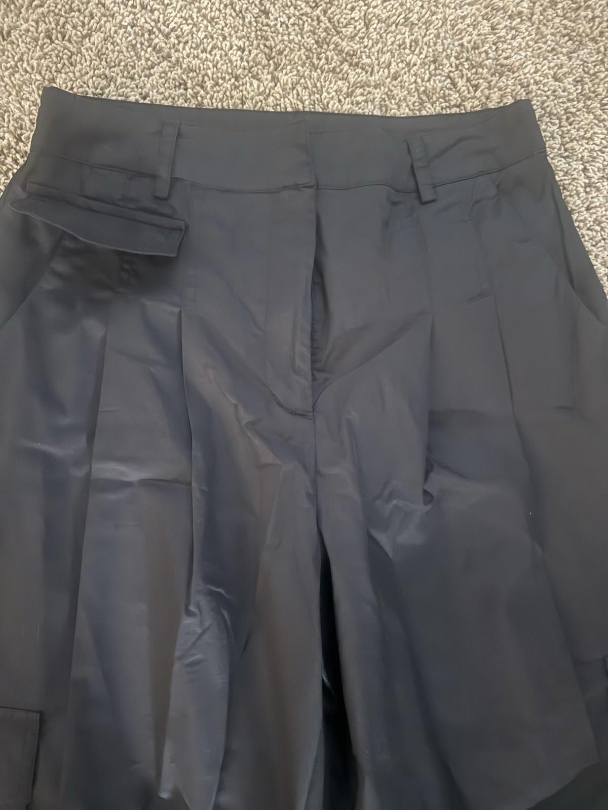 Moon River Wide Leg Pleated Cargo Trousers From Urban Outfitters.  Medium