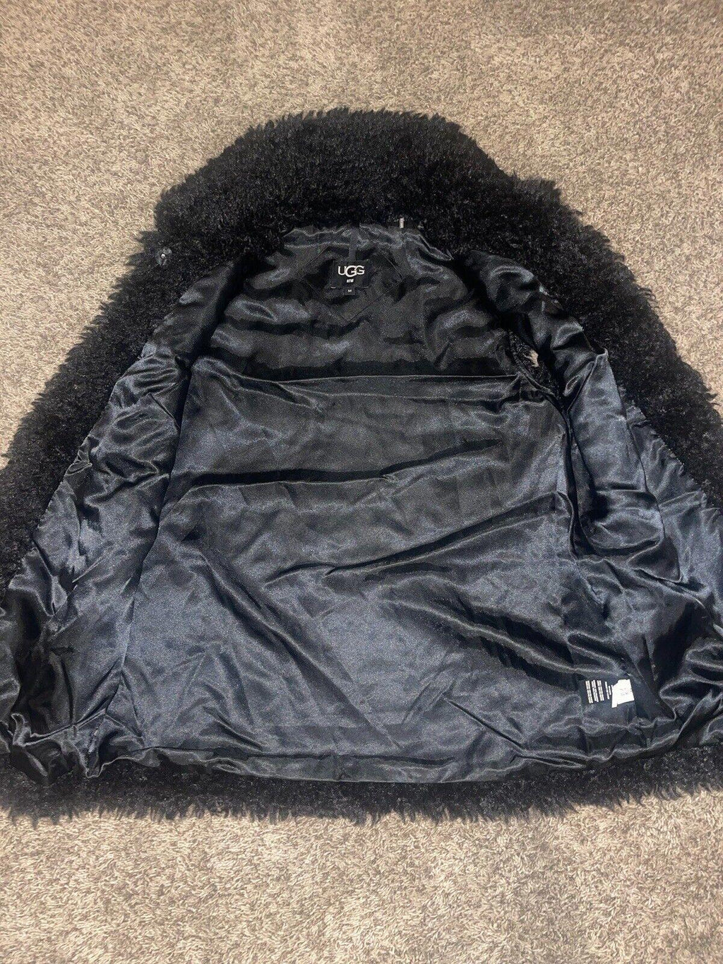 UGG Women Tammie Faux Fur Long Vest Size M NWT $168 Retail